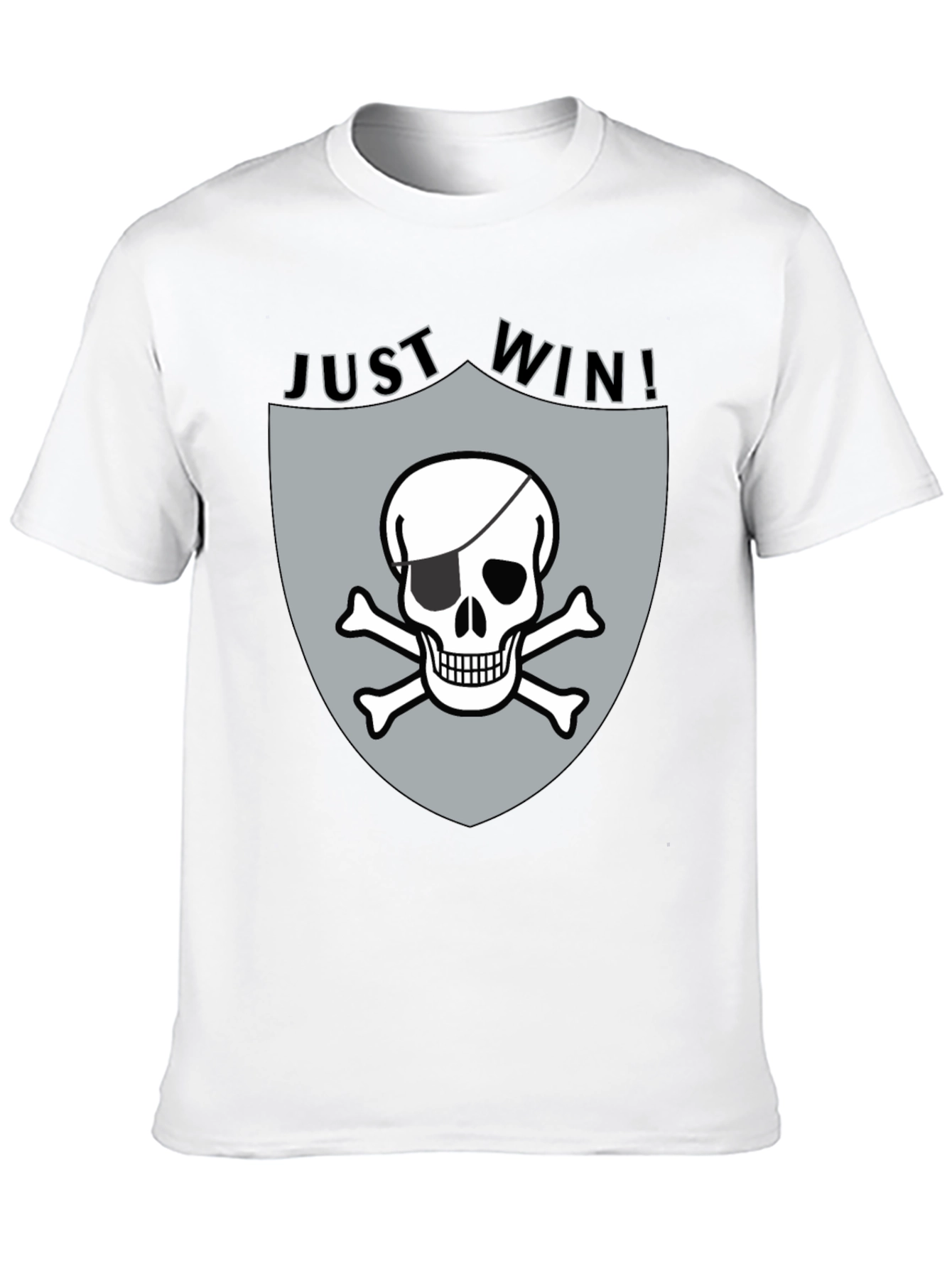 Just Win Pirate Skull Graphic Tee