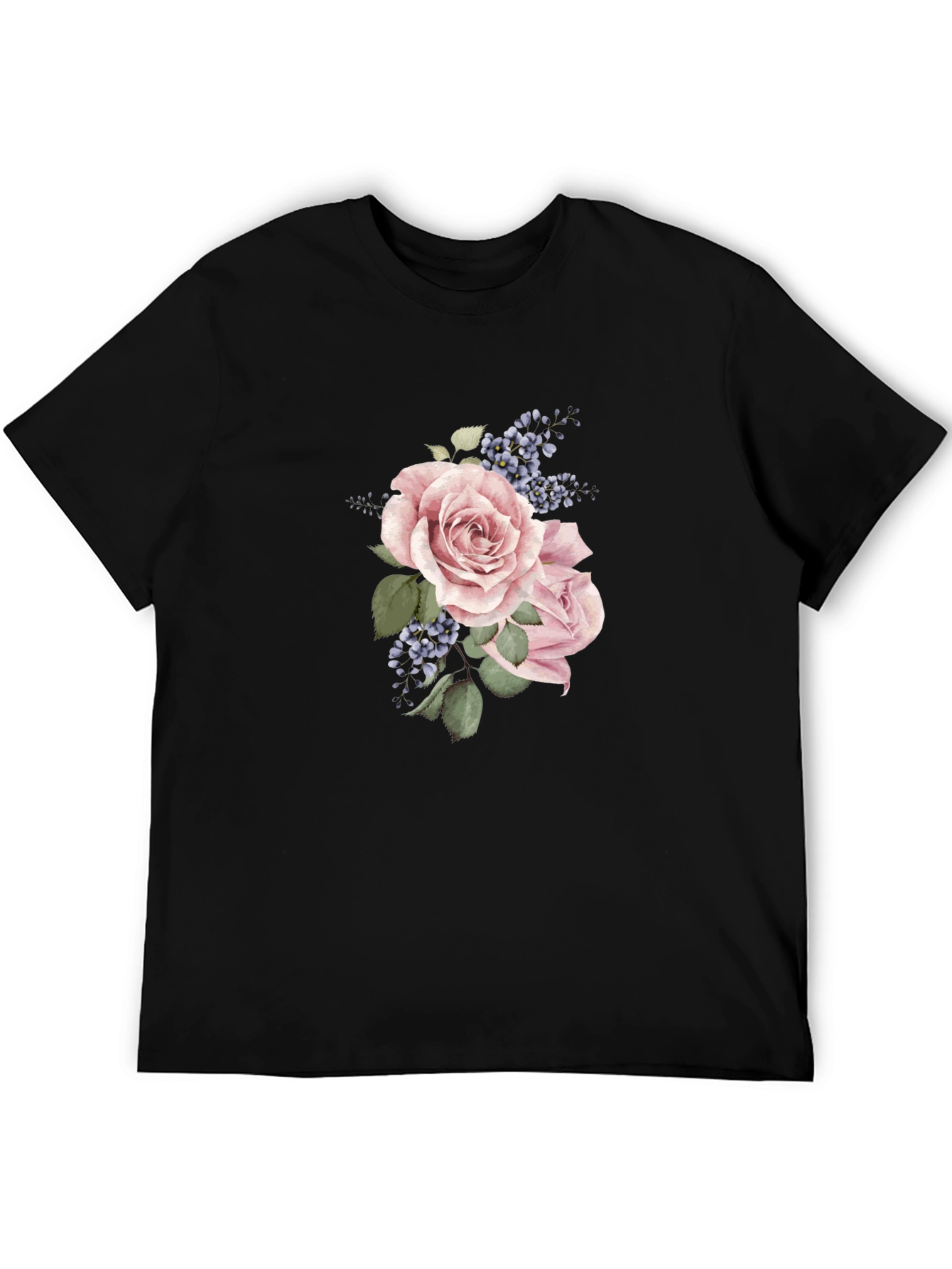 Floral Rose T-Shirt - Elegant Menswear