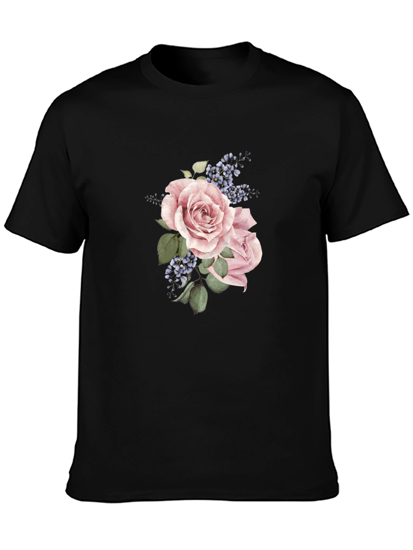 Floral Rose T-Shirt - Elegant Menswear