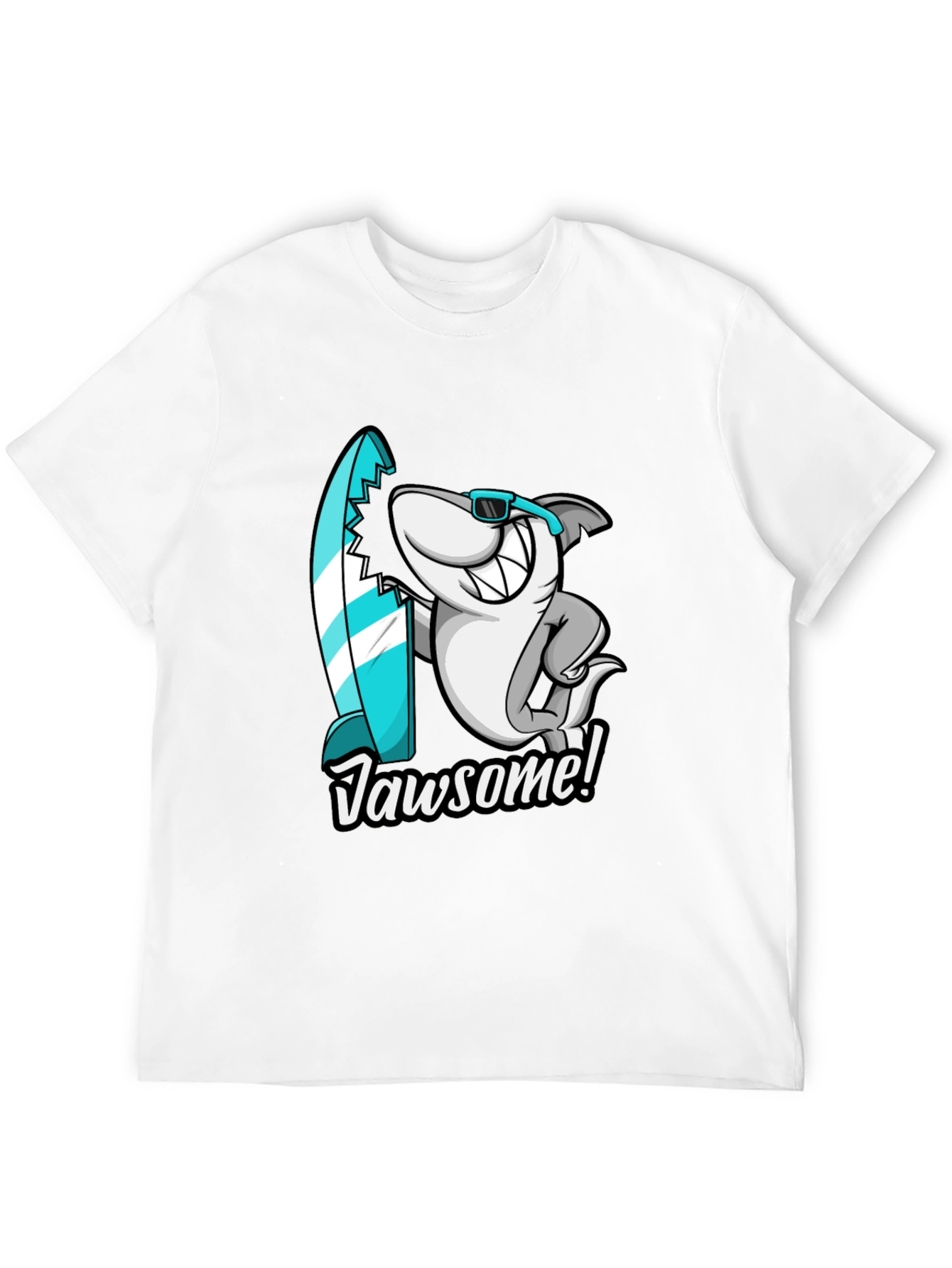Jawsome Shark Graphic Tee - Cool Surf Style