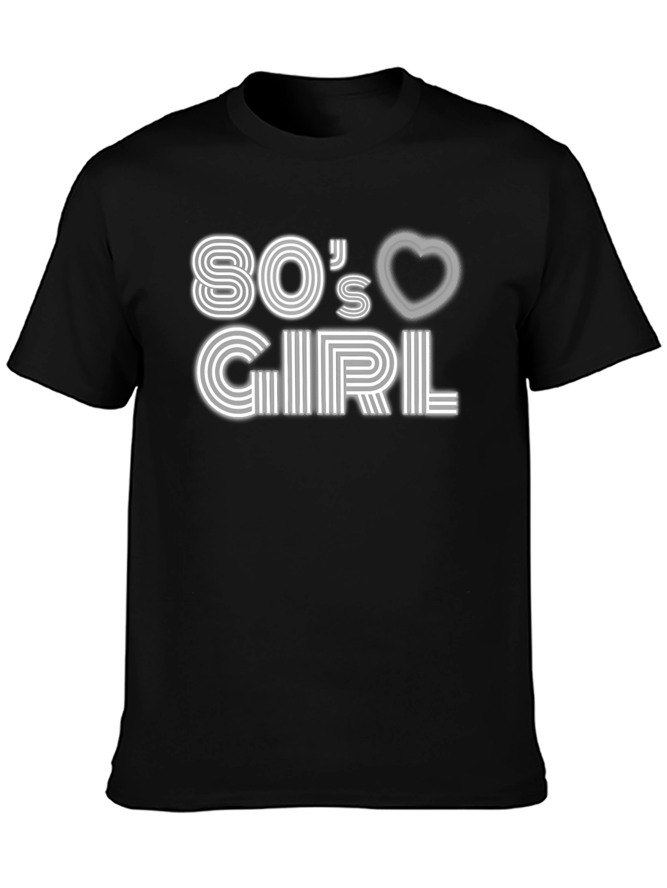 80s Girl Graphic Tee - Retro Style