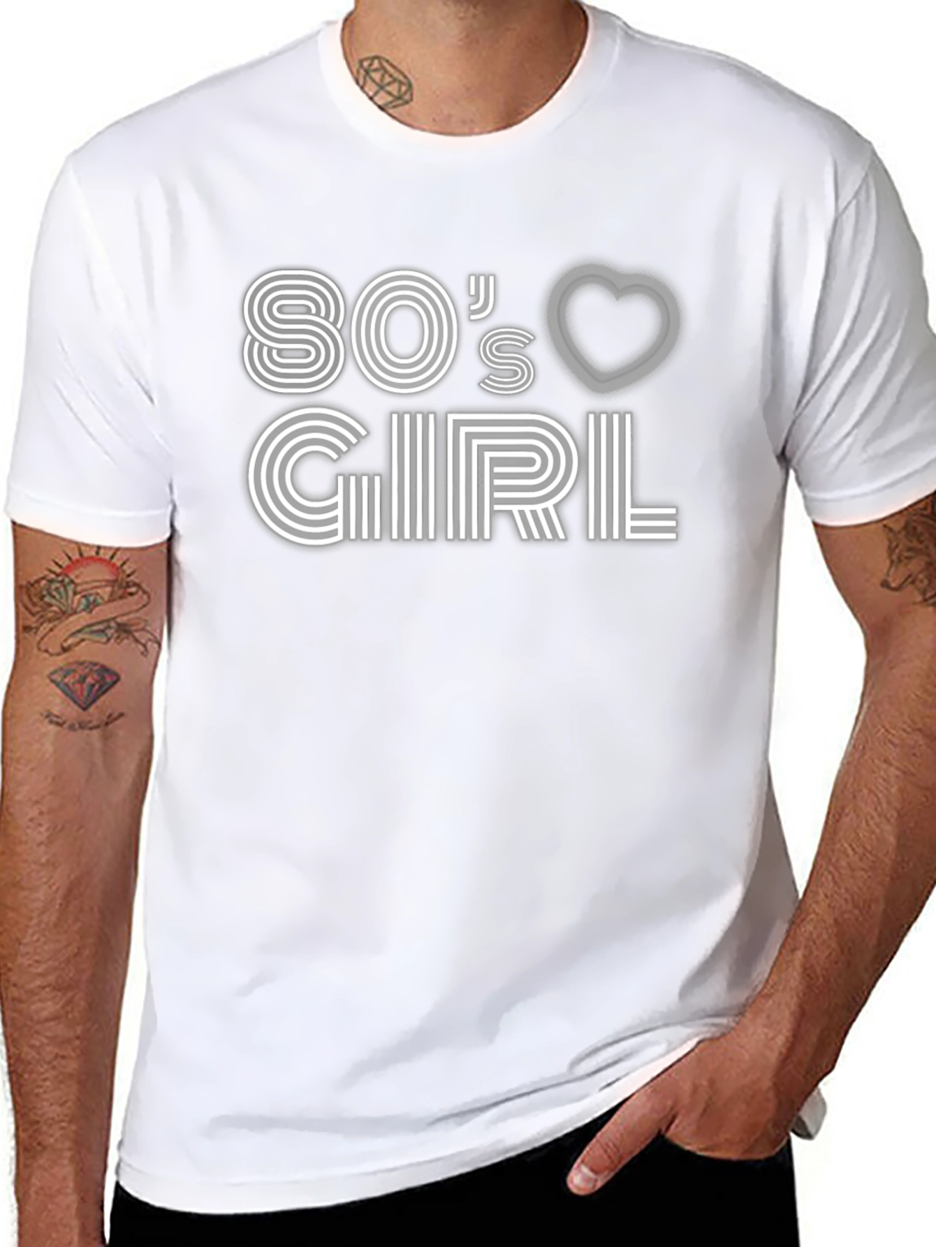 80s Girl Graphic Tee - Retro Style