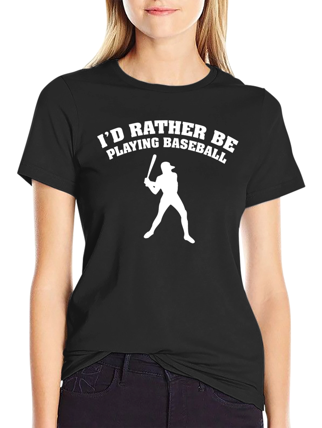 Id Rather Be Playing Baseball T-Shirt