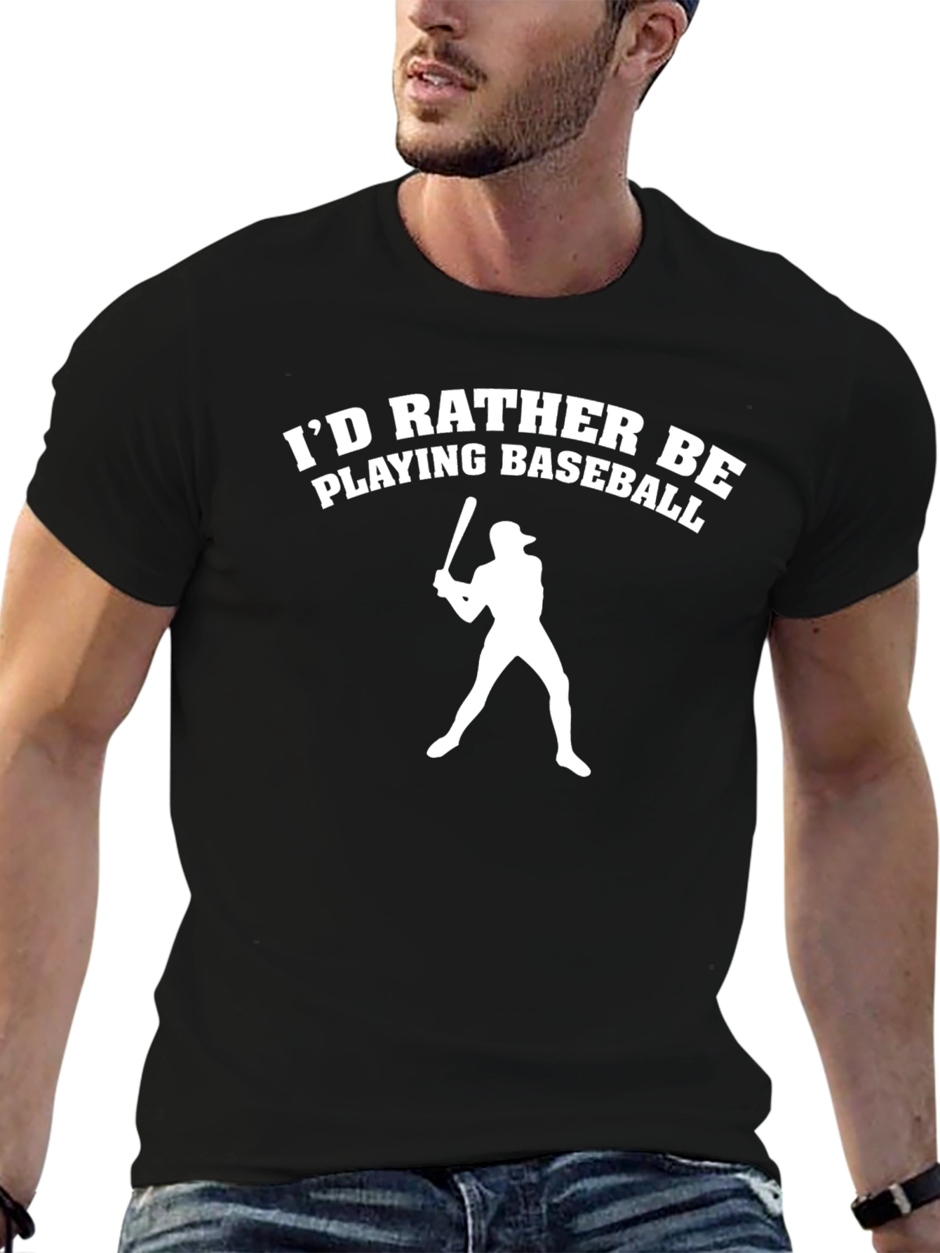 Id Rather Be Playing Baseball T-Shirt
