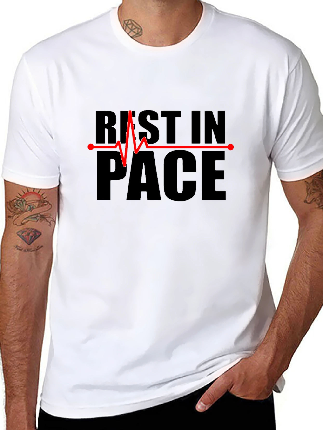 Rest in Pace T-Shirt - Heartbeat Graphic Tee