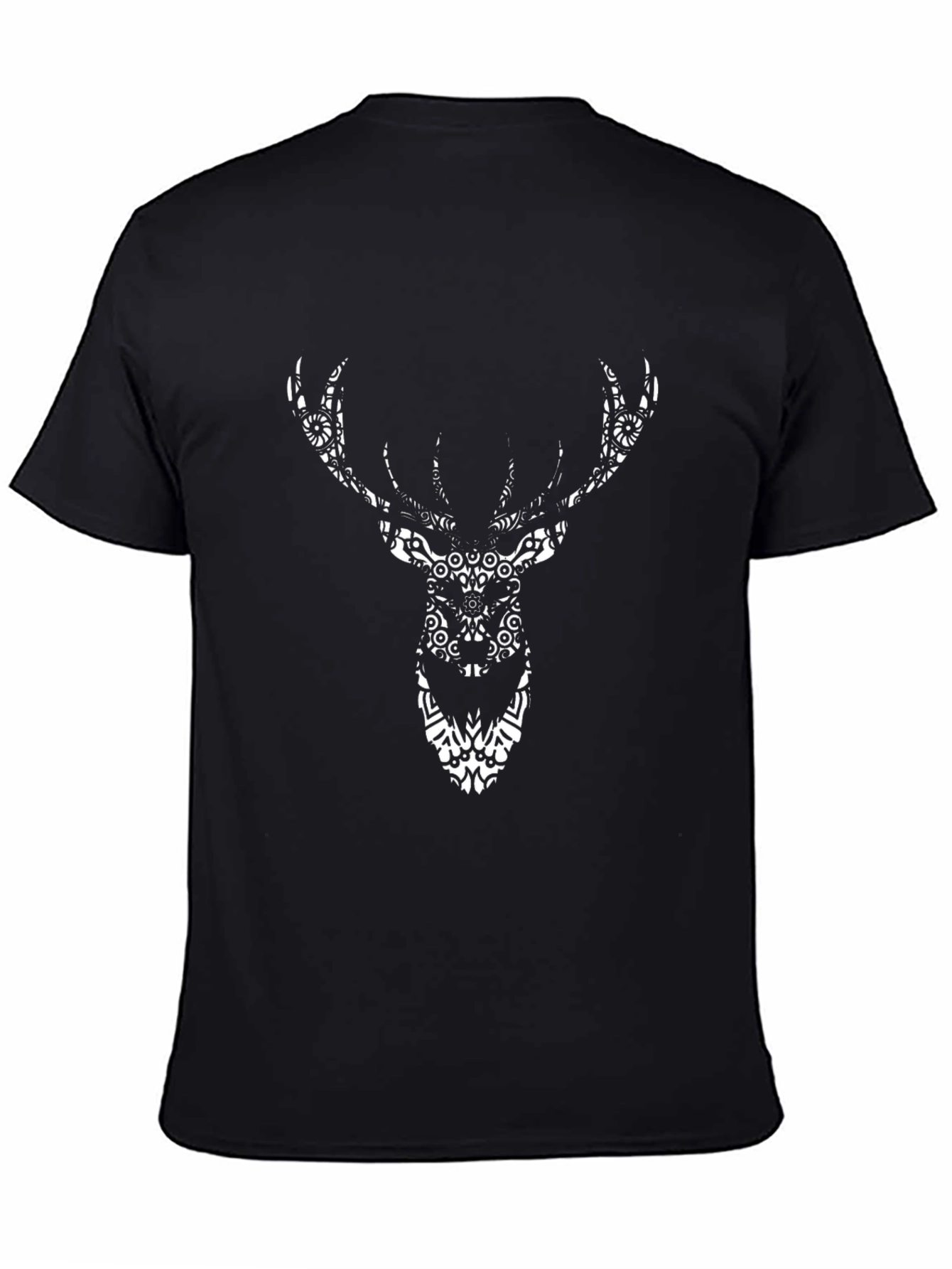 Black Deer Head Graphic Tee