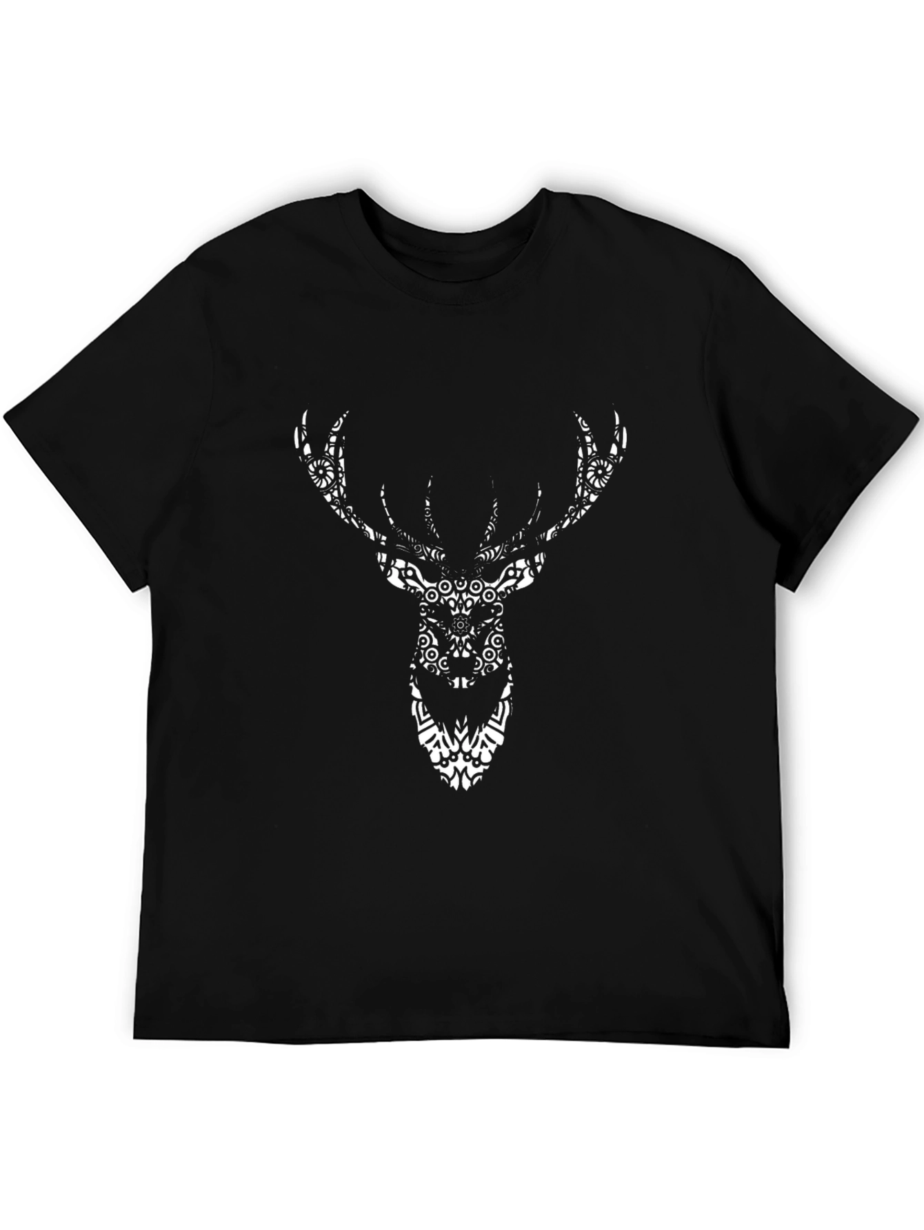 Black Deer Head Graphic Tee