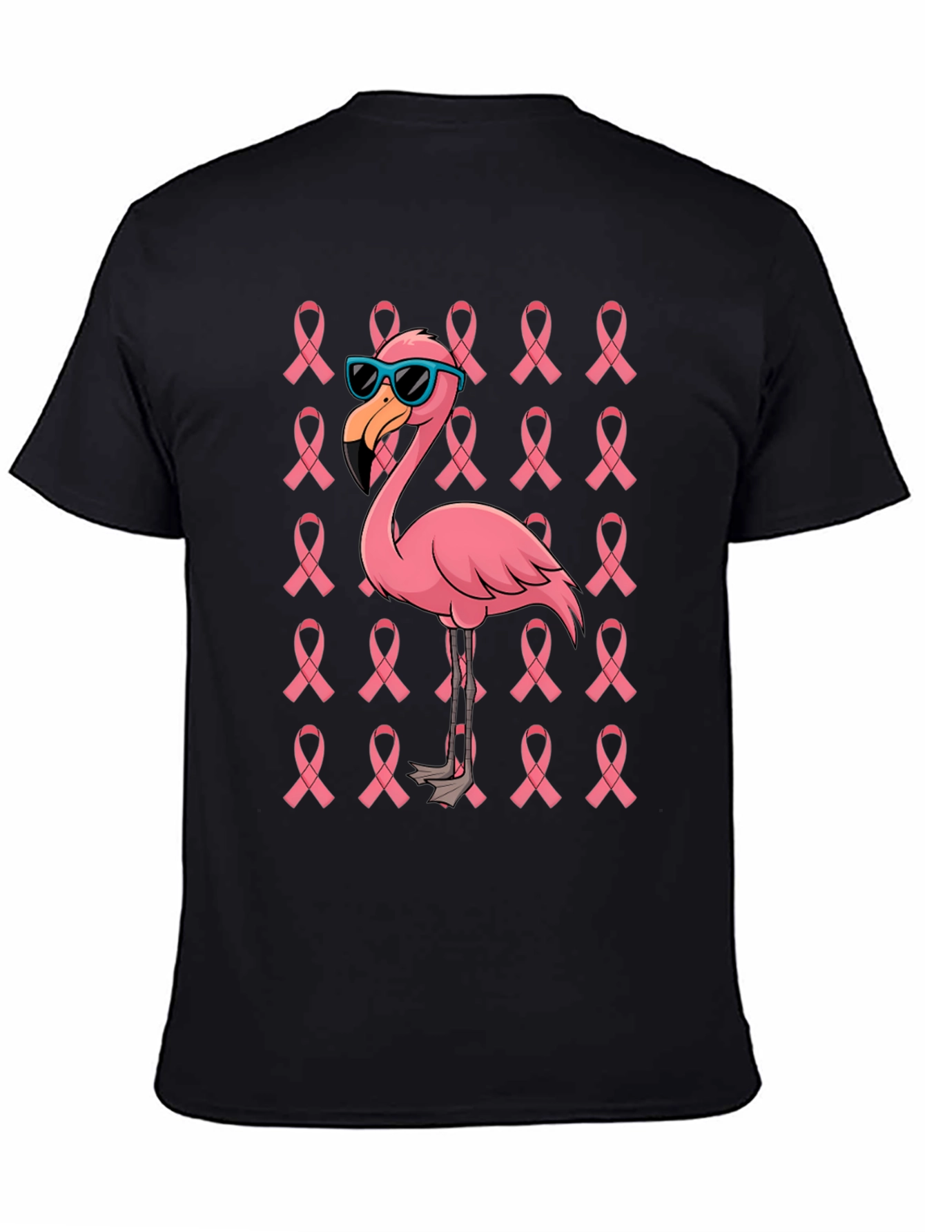 Pink Flamingo Breast Cancer Awareness T-Shirt
