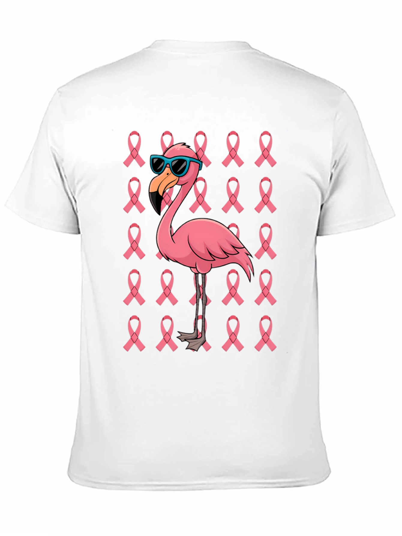 Pink Flamingo Breast Cancer Awareness T-Shirt