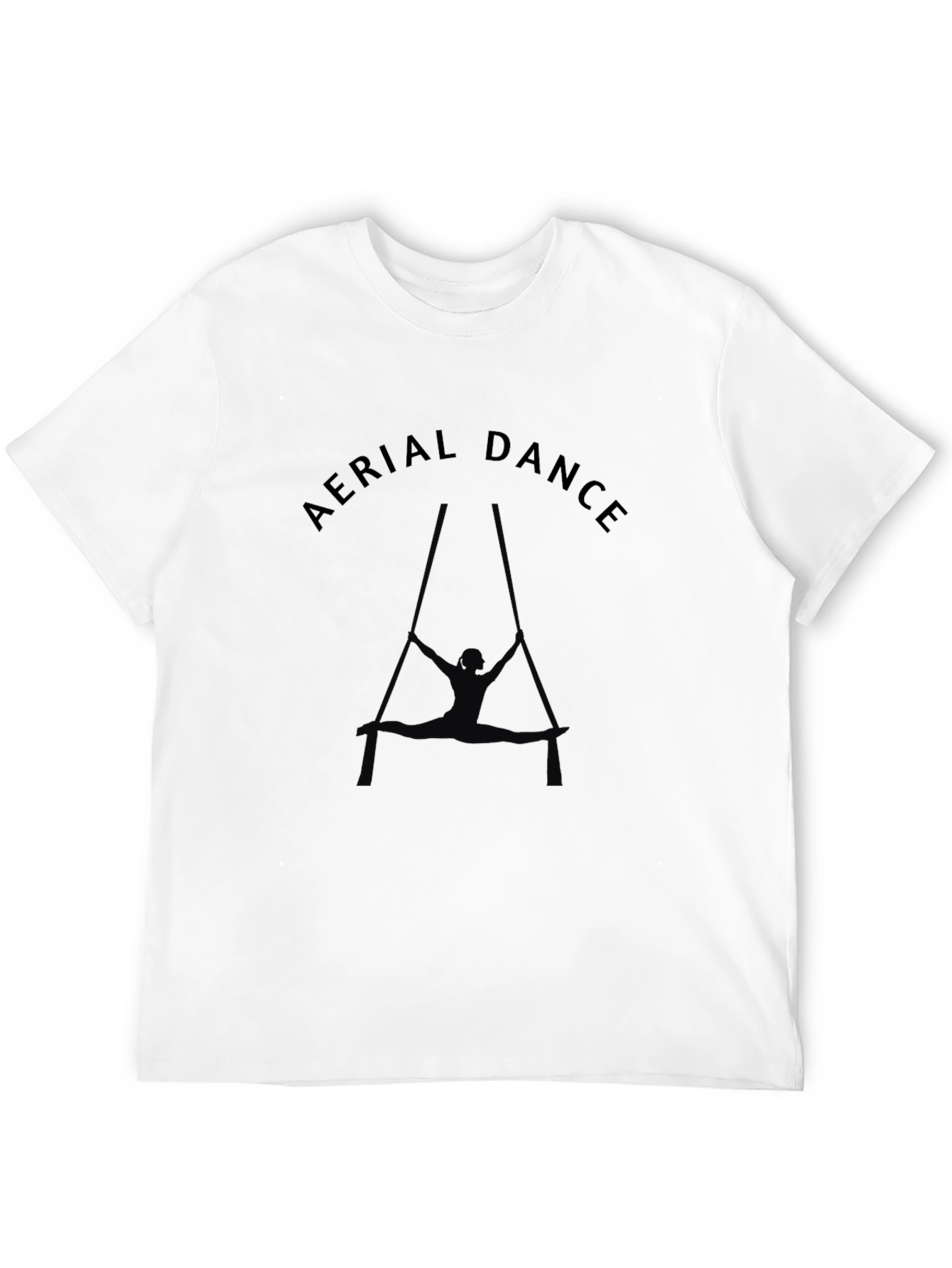 Aerial Dance Black T-Shirt for Active Lifestyle
