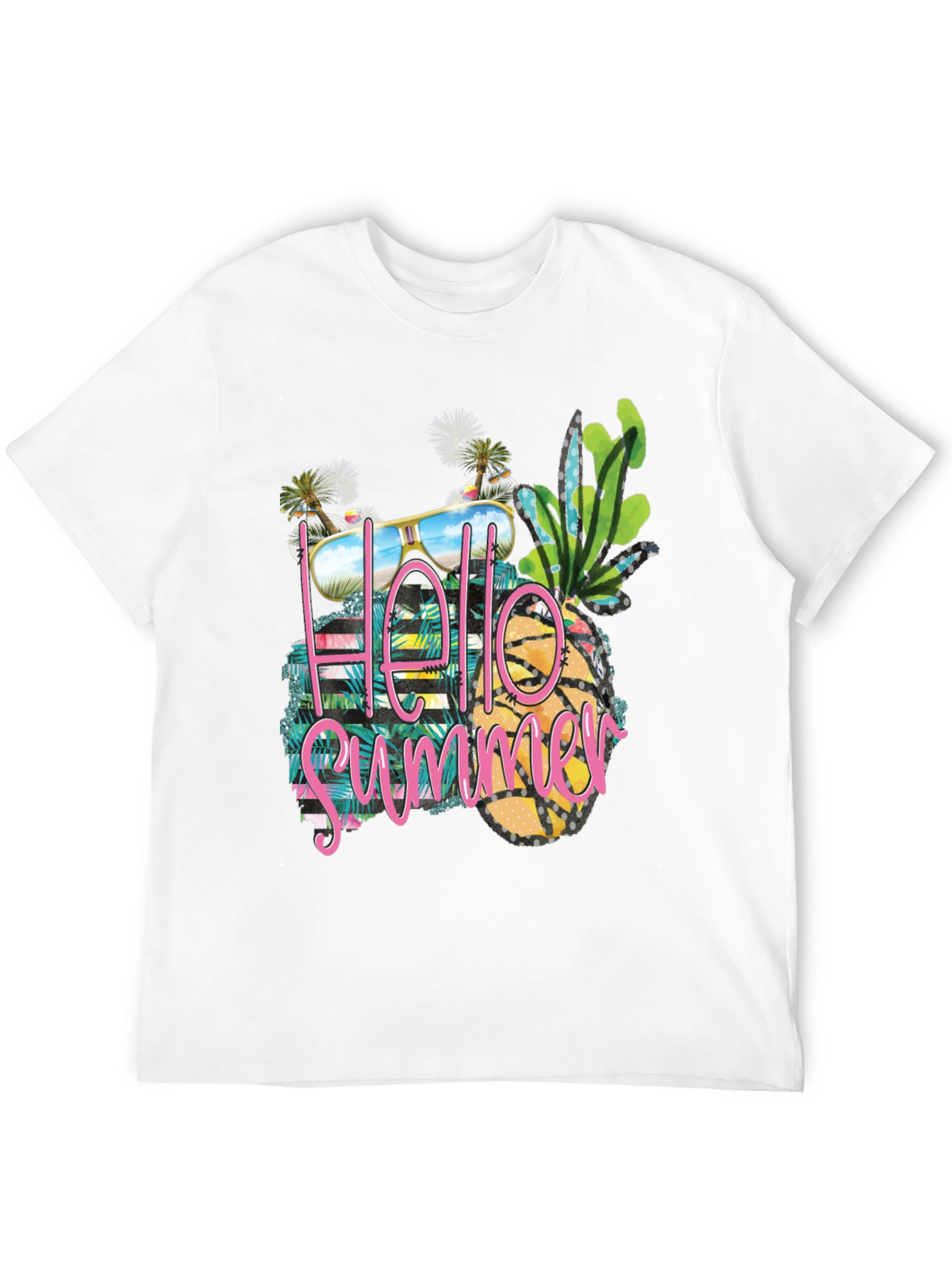 Hello Summer Graphic Tee - Beach Vibes