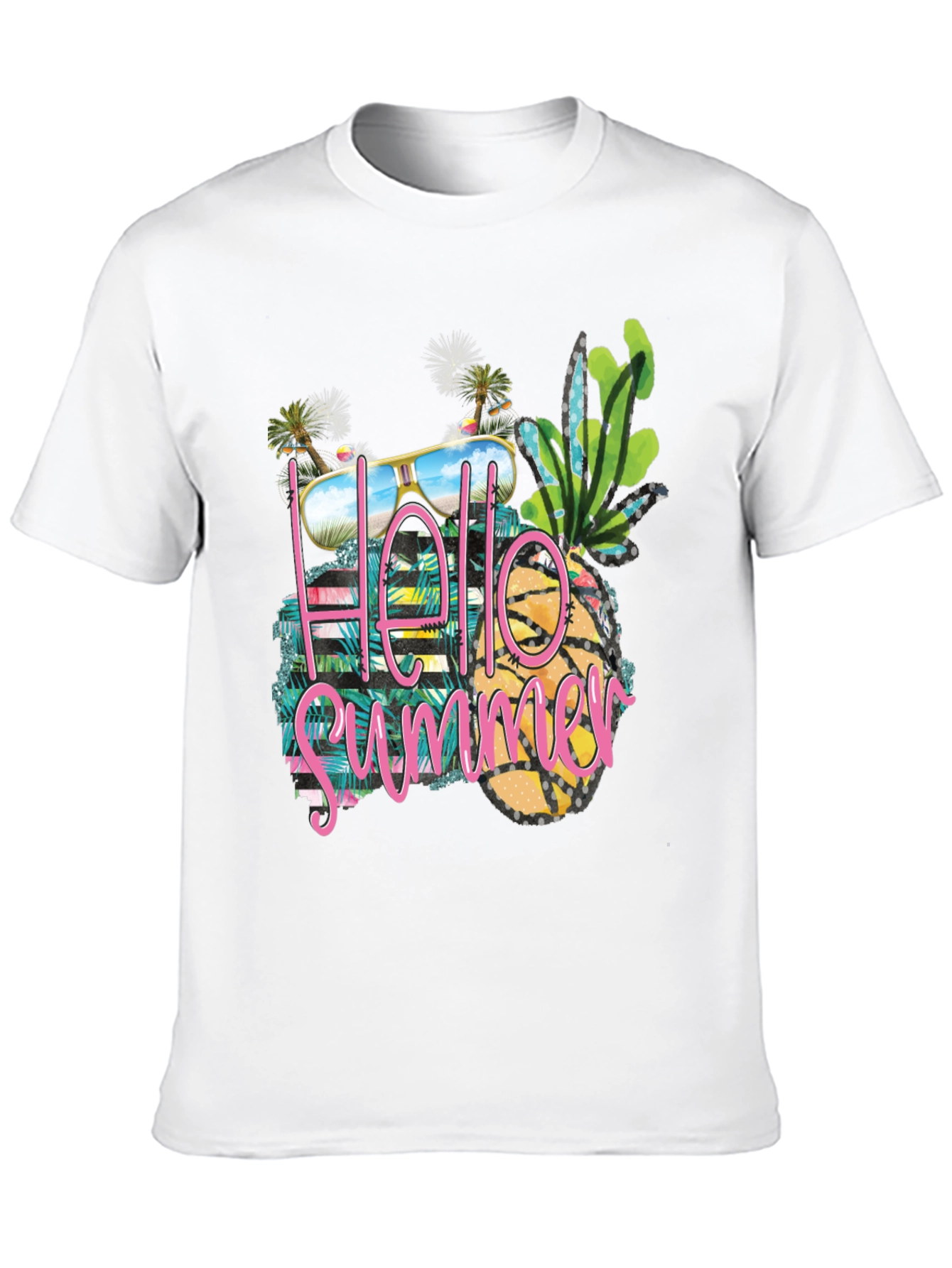 Hello Summer Graphic Tee - Beach Vibes