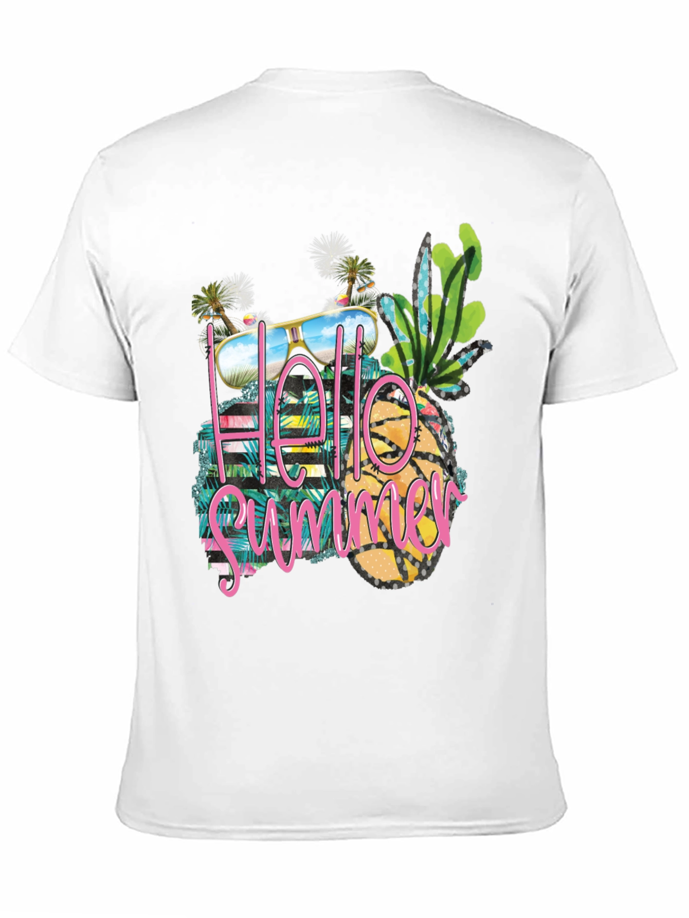 Hello Summer Graphic Tee - Beach Vibes