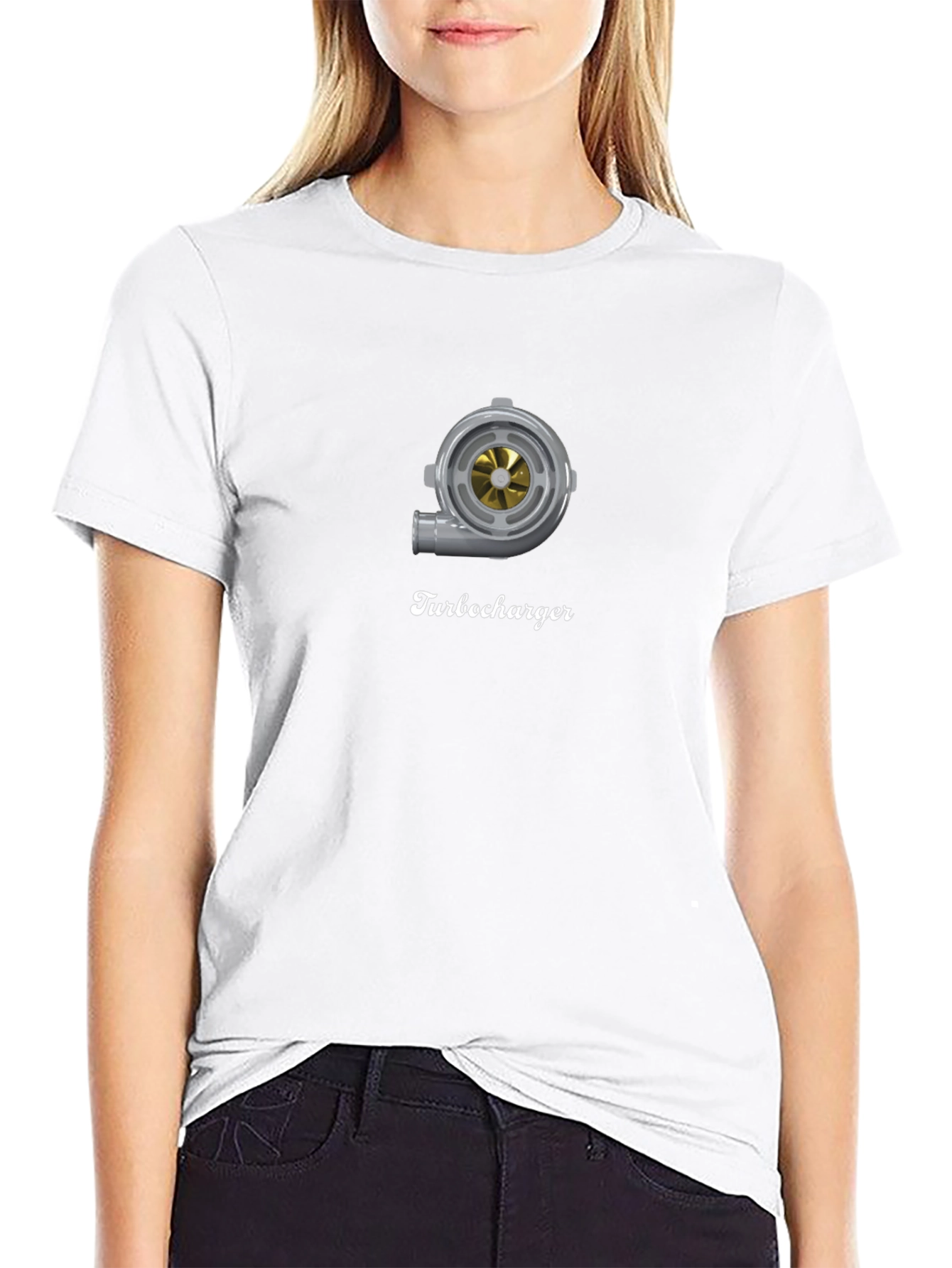 Turbocharger Graphic Tee - Premium Black T-Shirt
