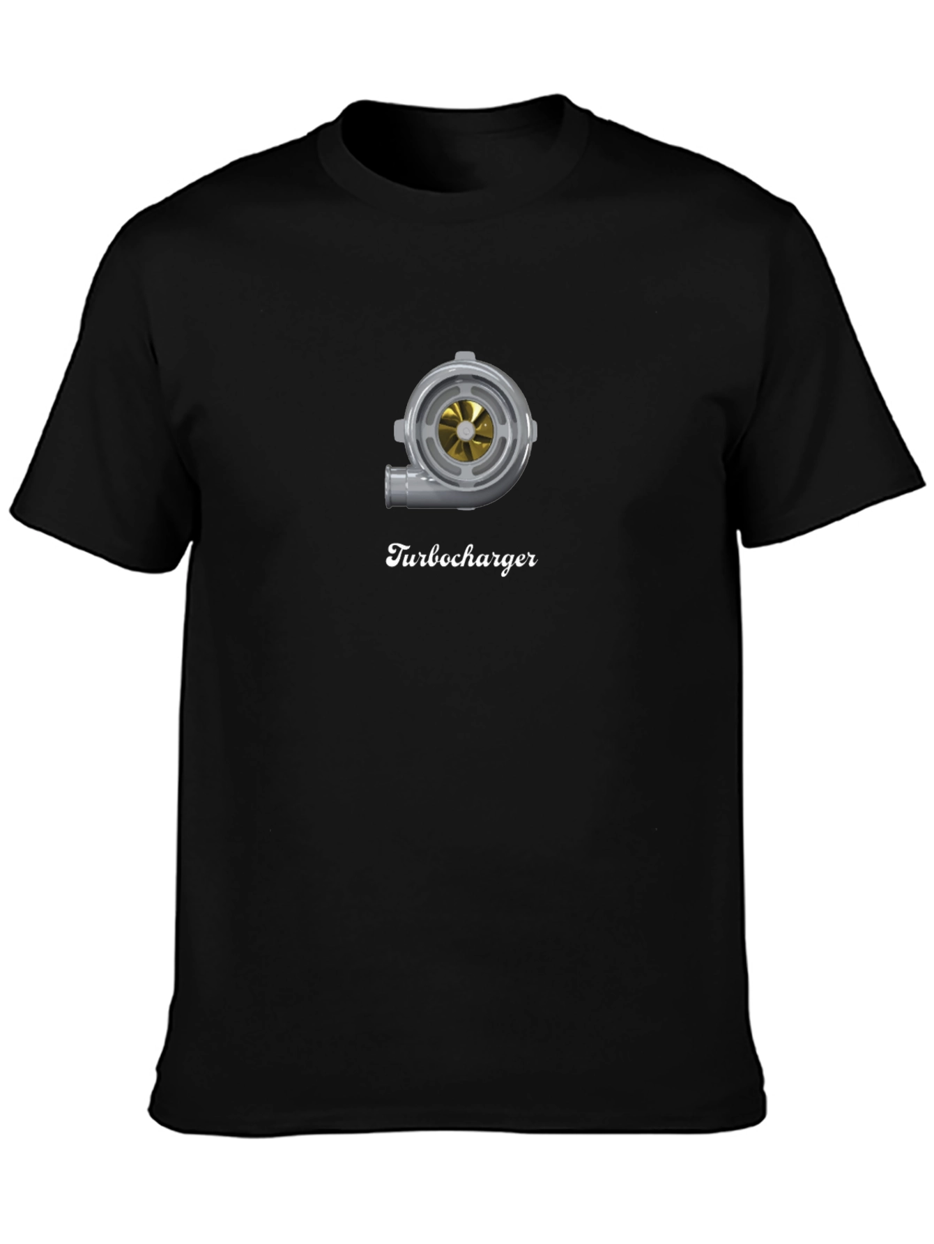 Turbocharger Graphic Tee - Premium Black T-Shirt