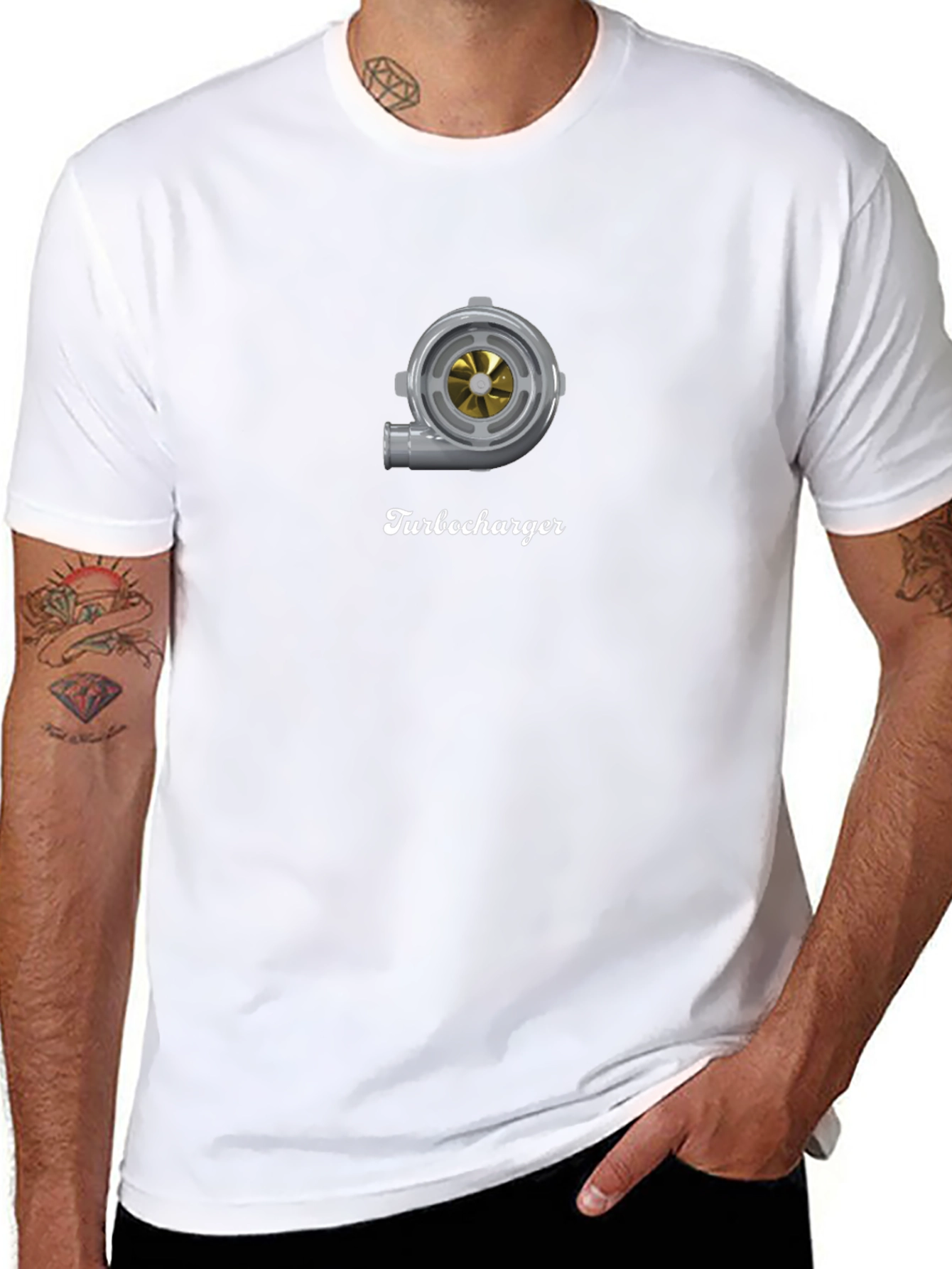 Turbocharger Graphic Tee - Premium Black T-Shirt