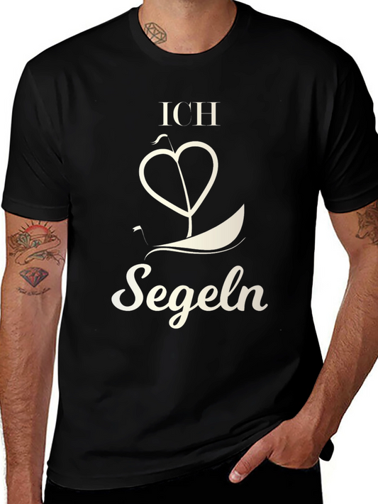 Ich Liebe Segeln T-Shirt - Sailing Heart Design