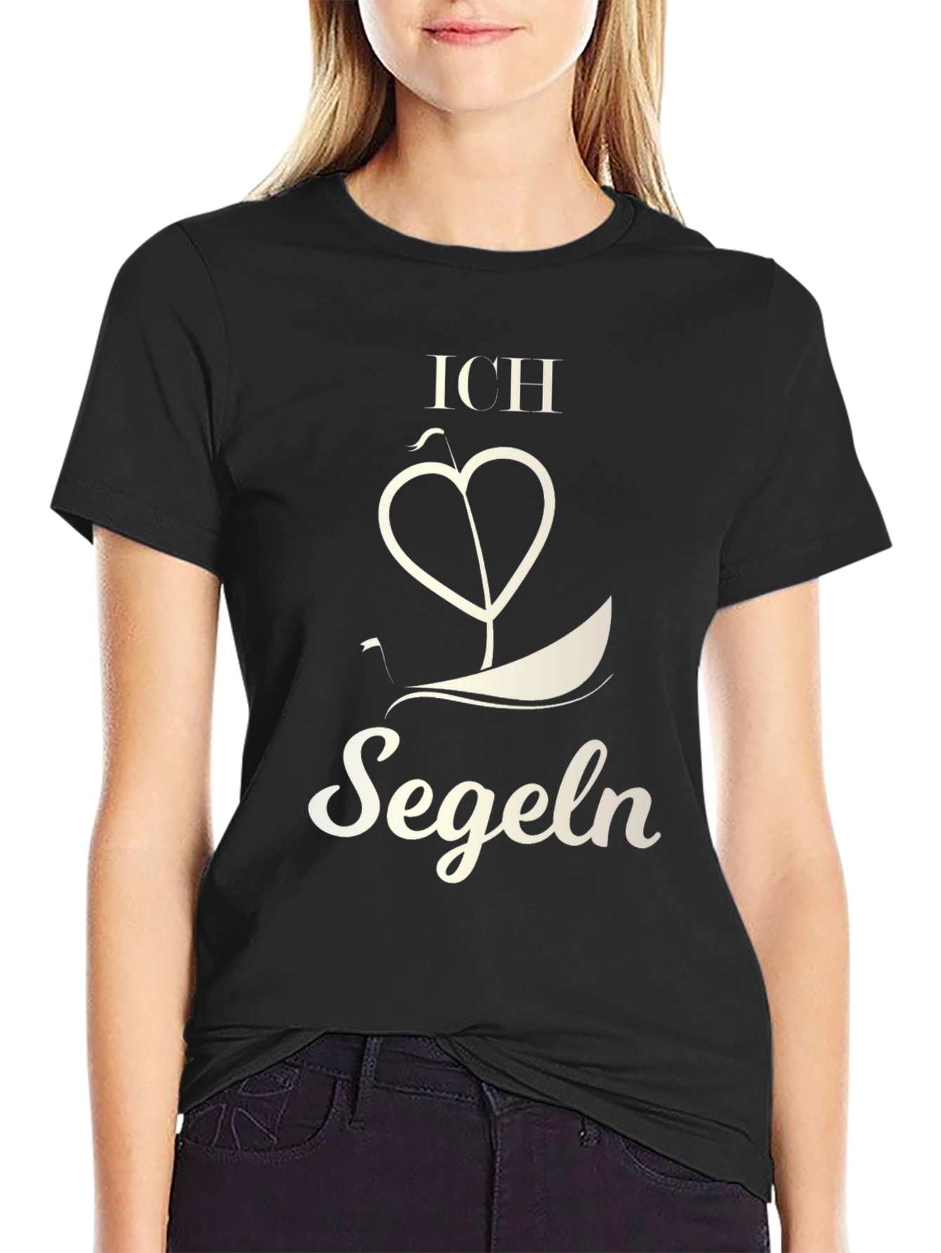 Ich Liebe Segeln T-Shirt - Sailing Heart Design