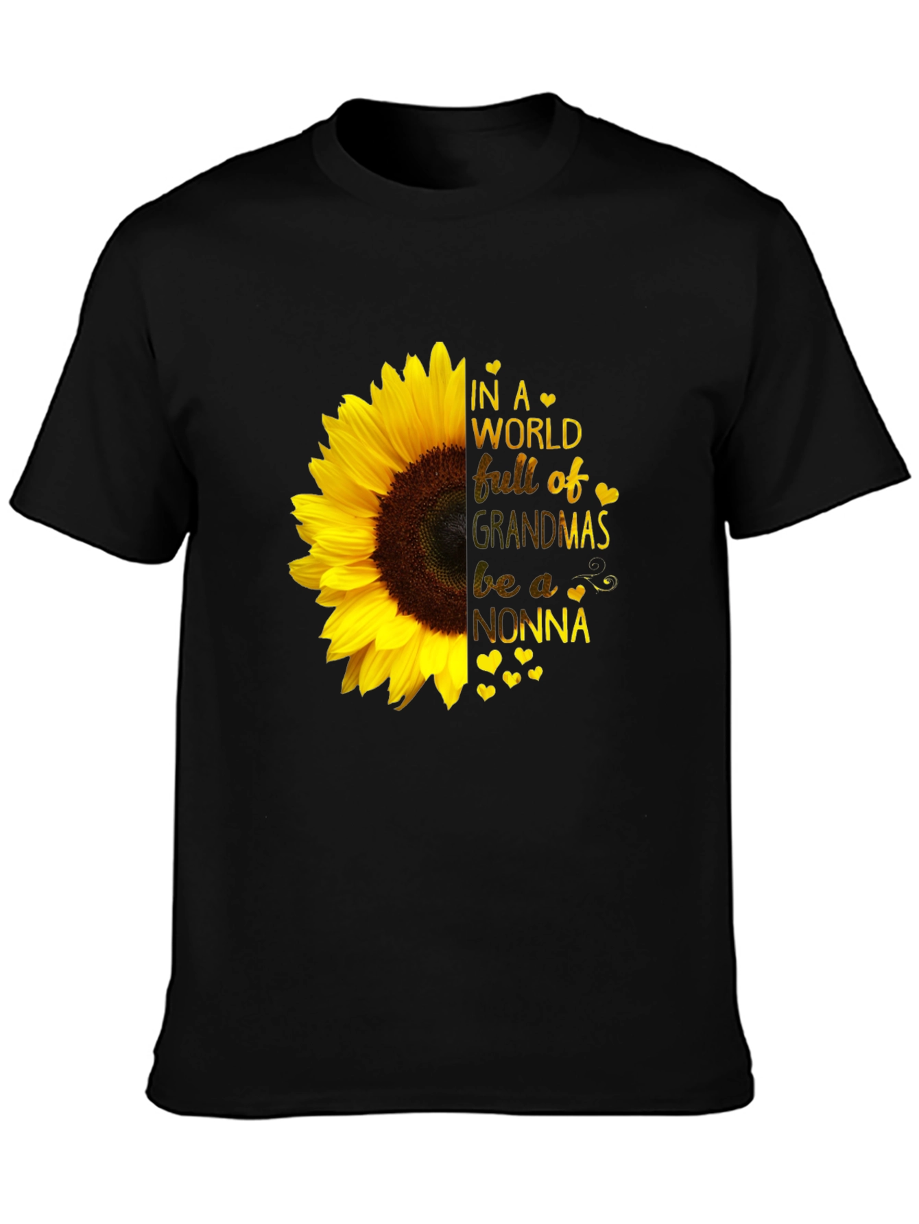 Sunflower Nonna T-Shirt - Grandmas Be a Nonna!