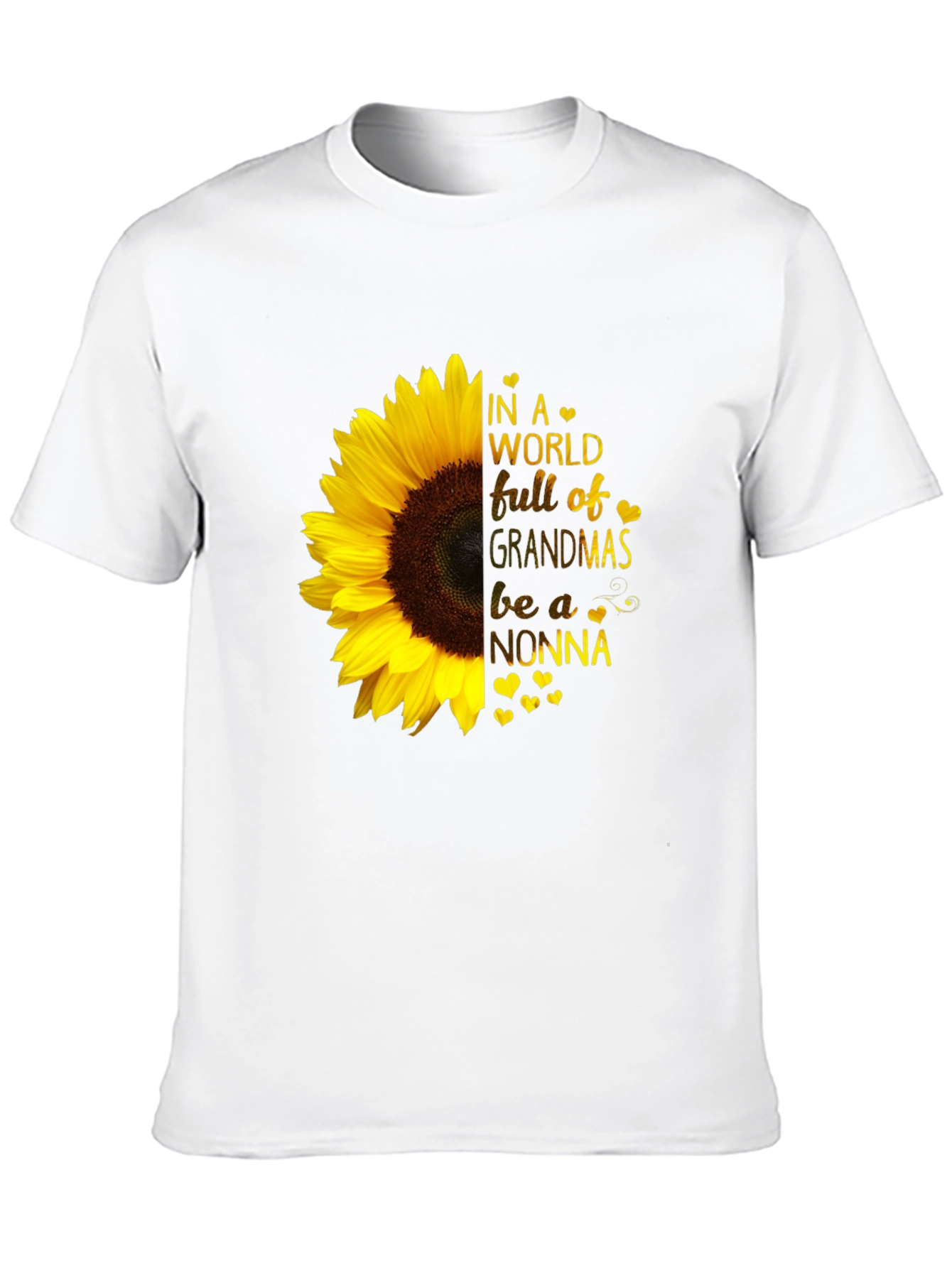 Sunflower Nonna T-Shirt - Grandmas Be a Nonna!