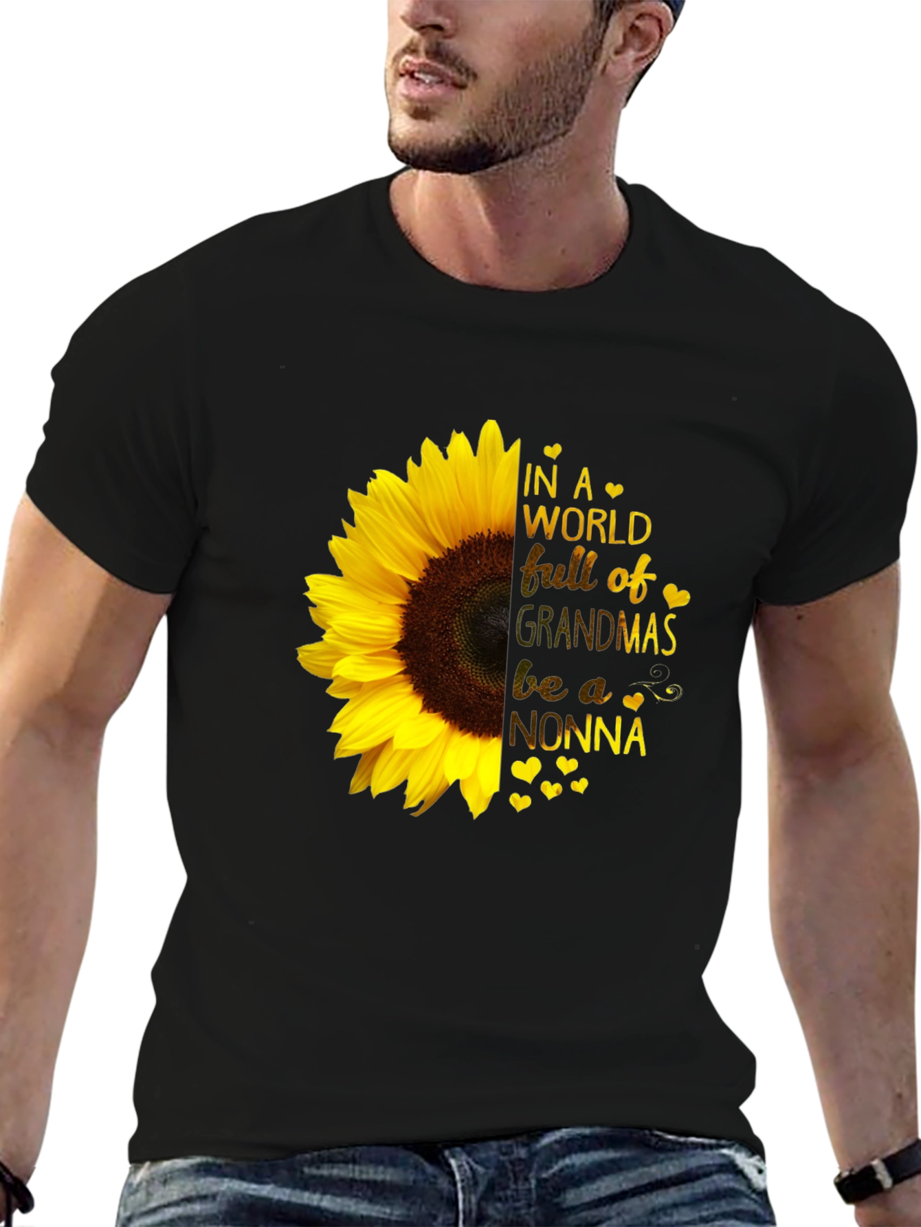 Sunflower Nonna T-Shirt - Grandmas Be a Nonna!
