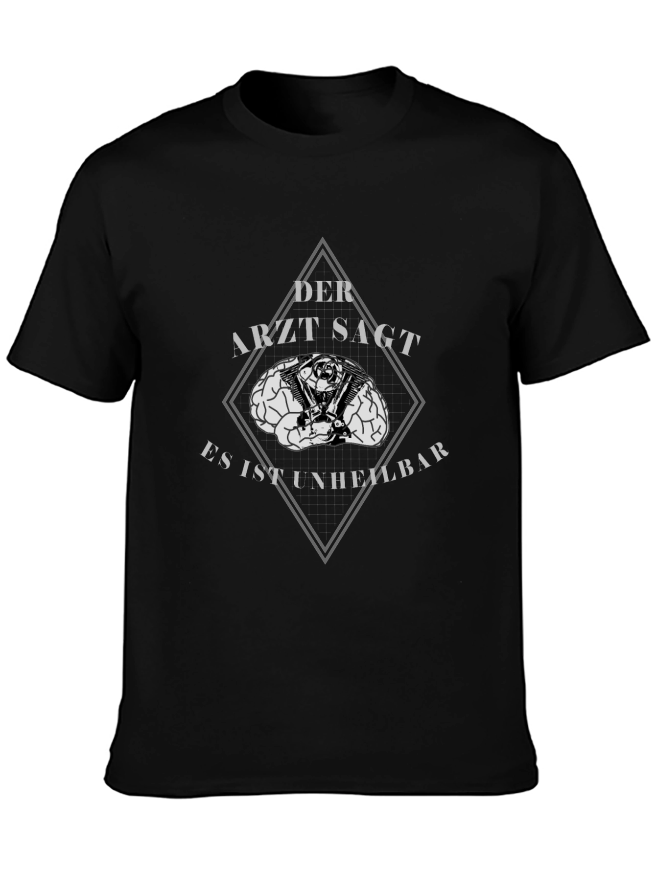 Der Arzt Sagt T-Shirt: Brain & Engine Design