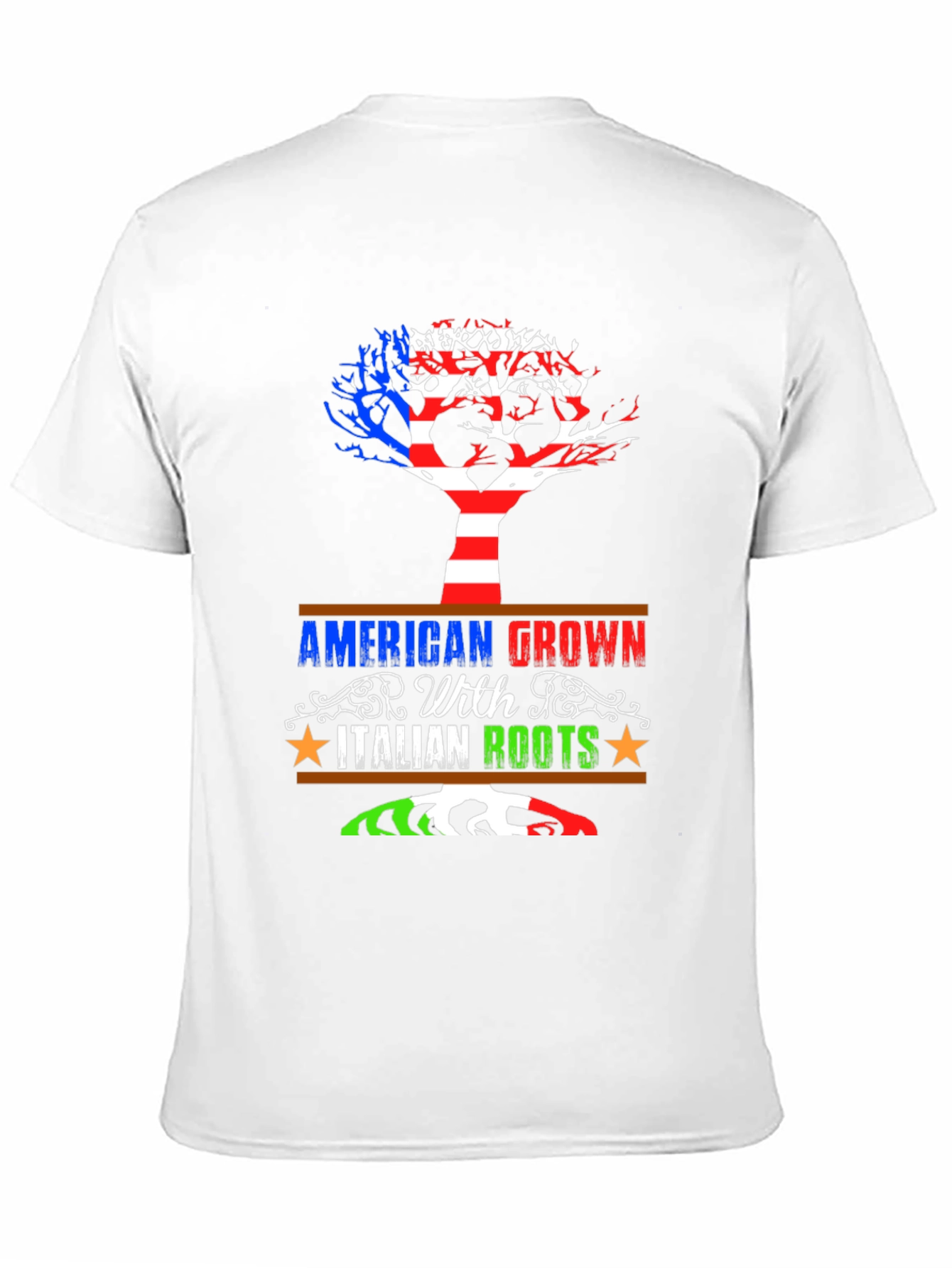 American Grown With Italian Roots Graphic Tee