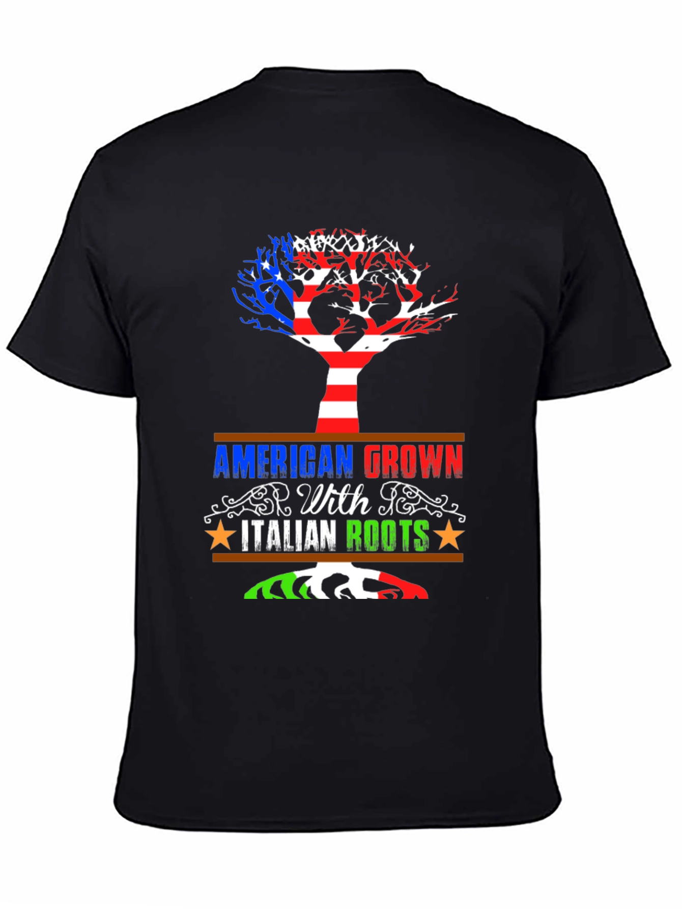 American Grown With Italian Roots Graphic Tee