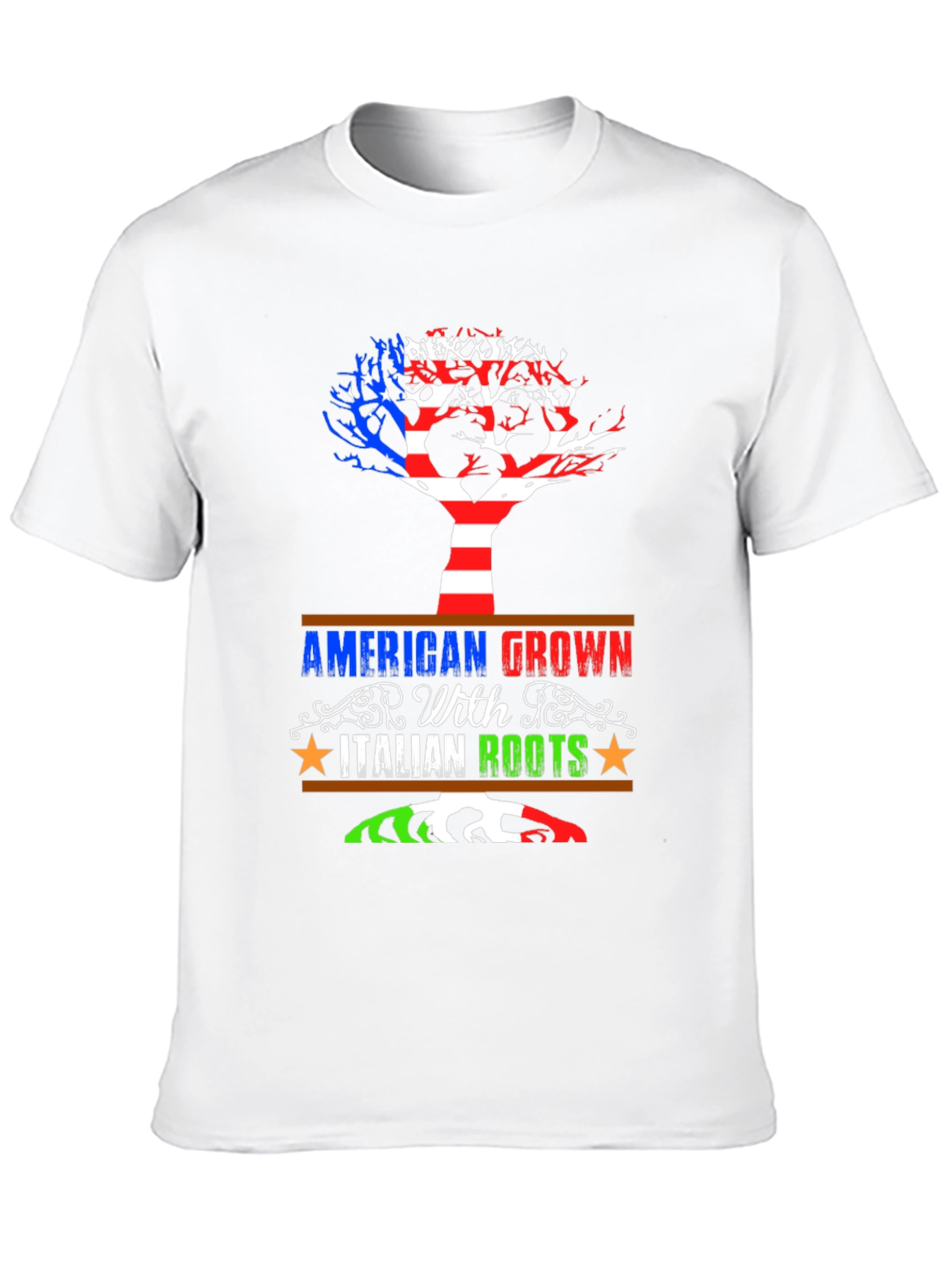 American Grown With Italian Roots Graphic Tee