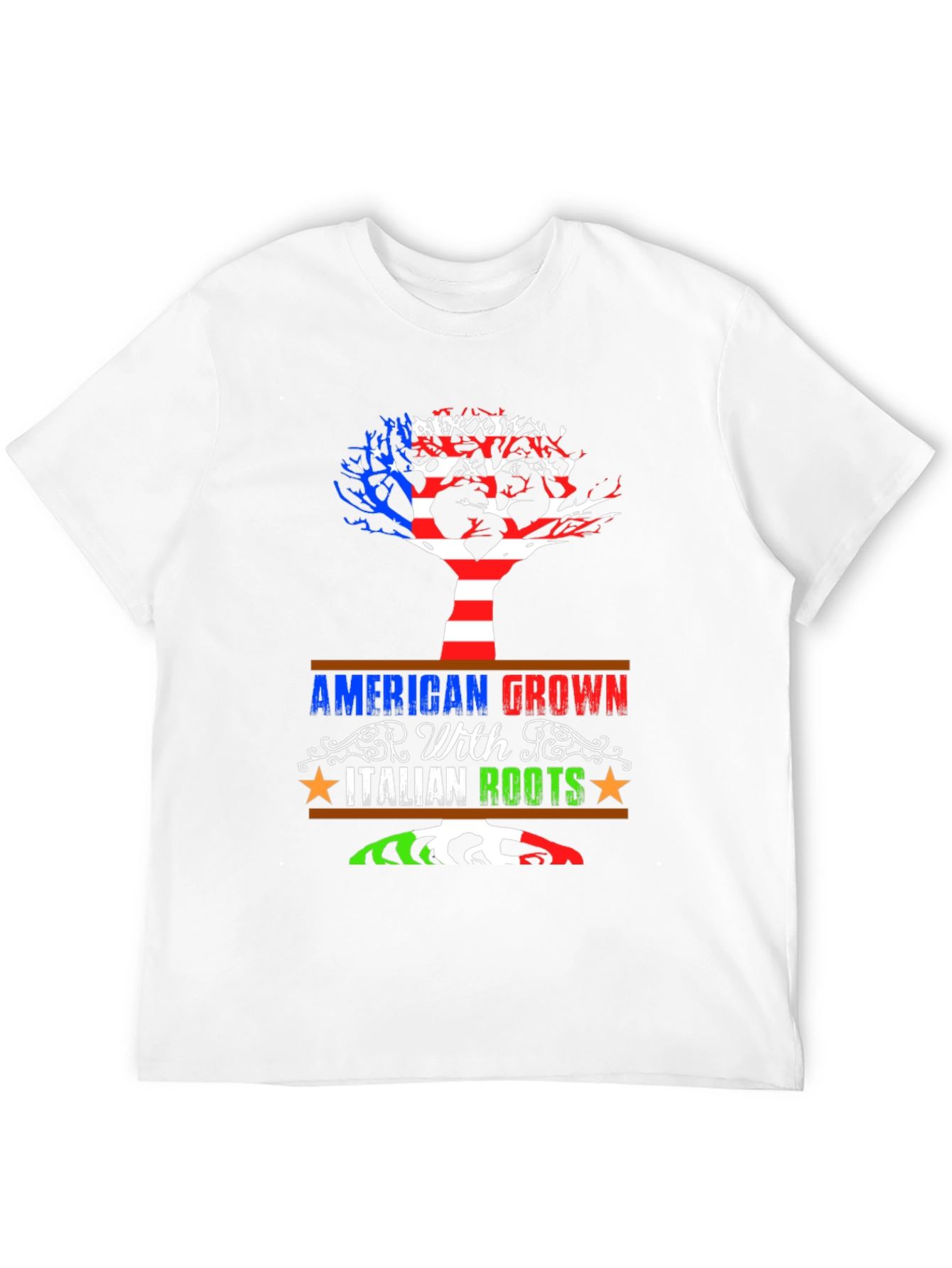 American Grown With Italian Roots Graphic Tee