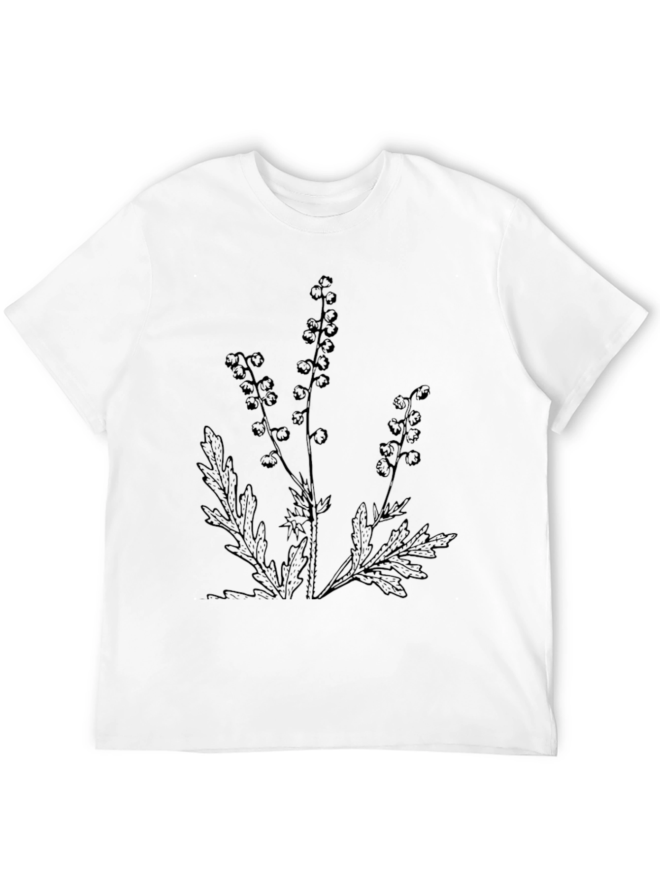 Botanical Print Tee - Black