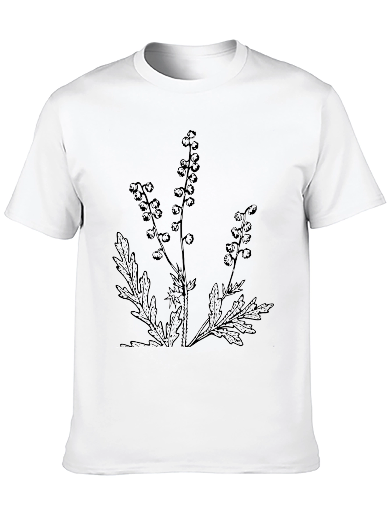Botanical Print Tee - Black
