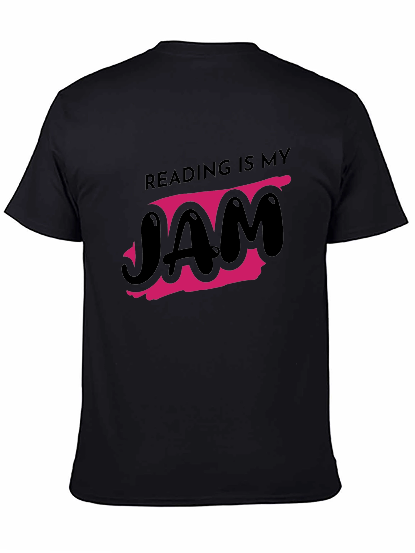 Reading is My Jam Graphic Tee - Black