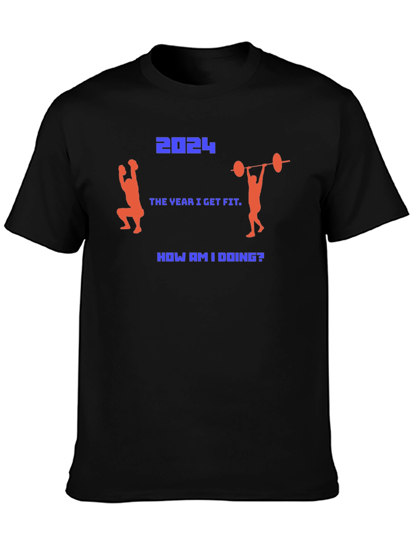 2024 Fitness Goal T-Shirt - Get Fit This Year!