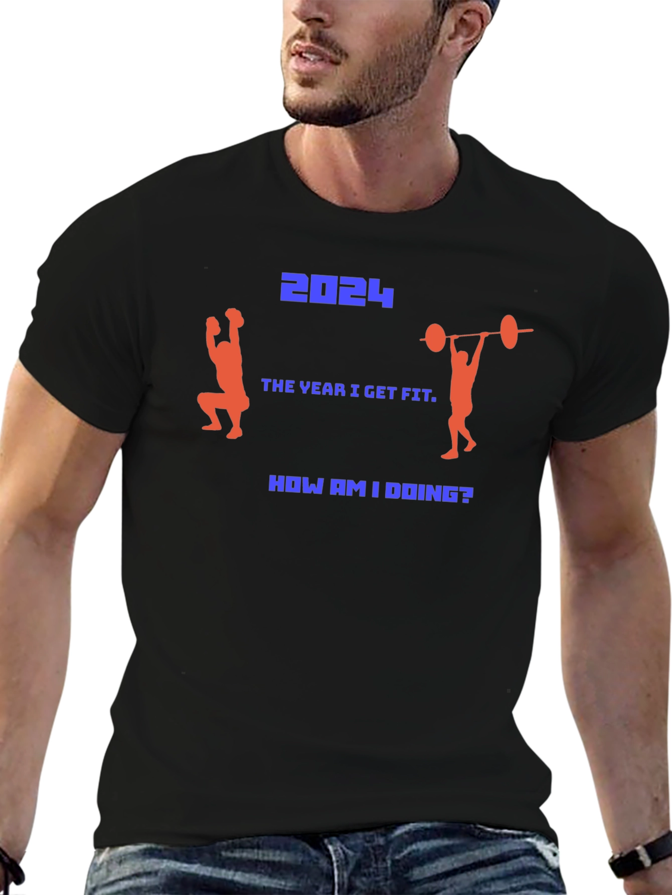 2024 Fitness Goal T-Shirt - Get Fit This Year!