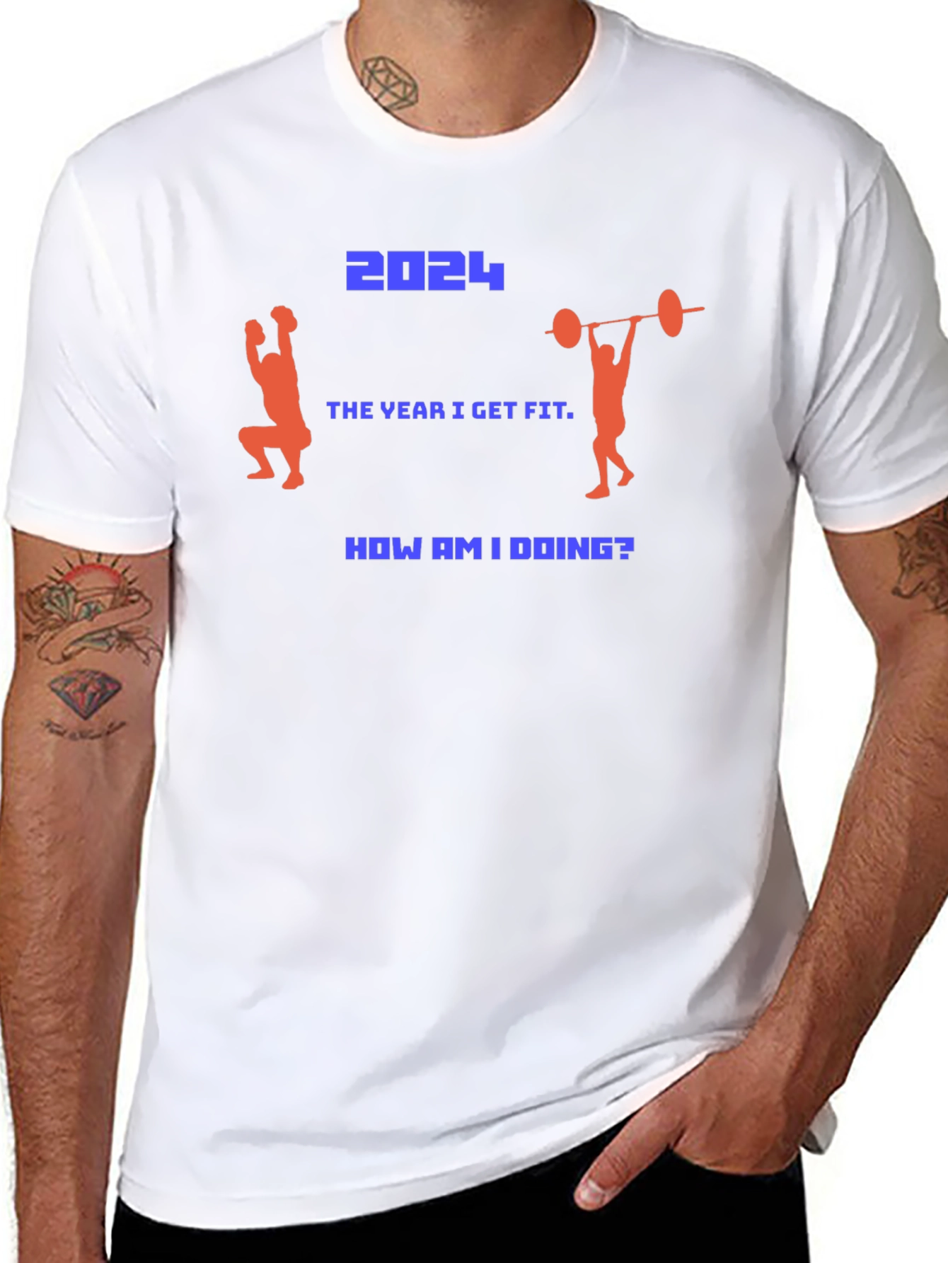 2024 Fitness Goal T-Shirt - Get Fit This Year!