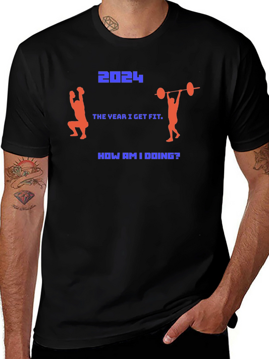 2024 Fitness Goal T-Shirt - Get Fit This Year!