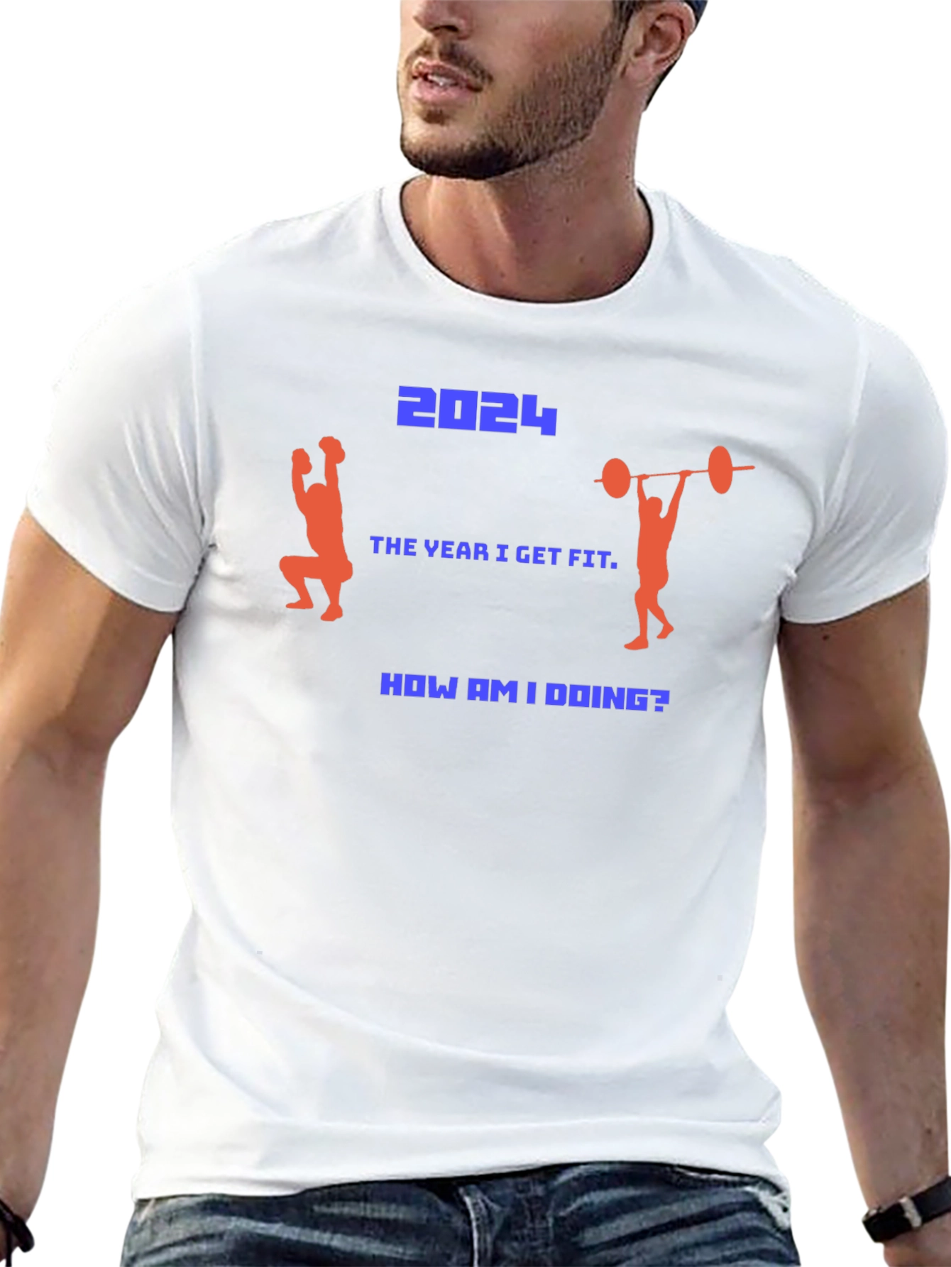 2024 Fitness Goal T-Shirt - Get Fit This Year!
