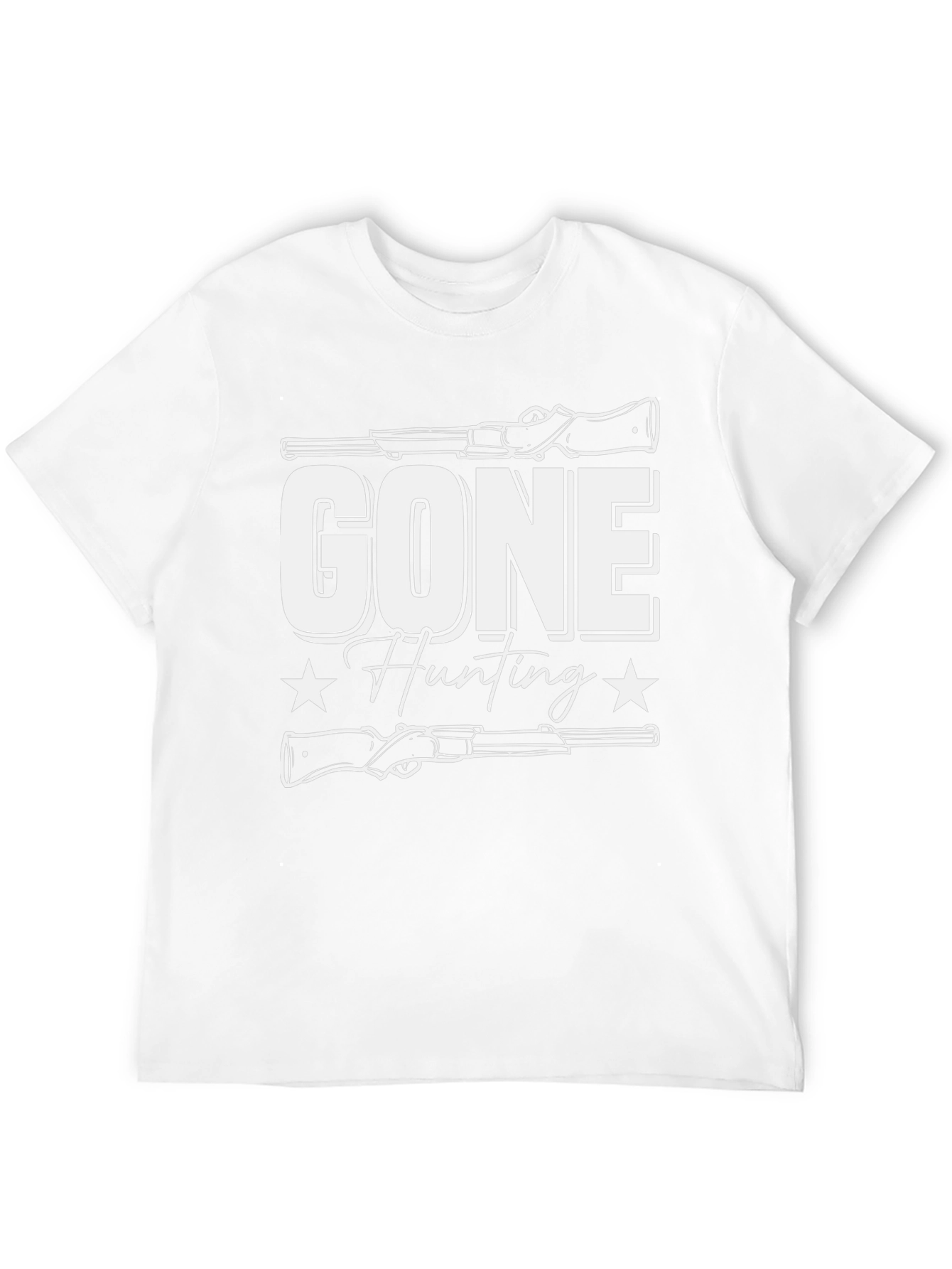 Gone Hunting Graphic Tee - Mens Black T-Shirt