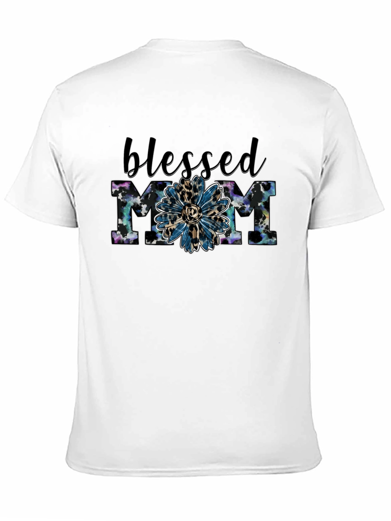 Blessed Mom Graphic Tee - Black