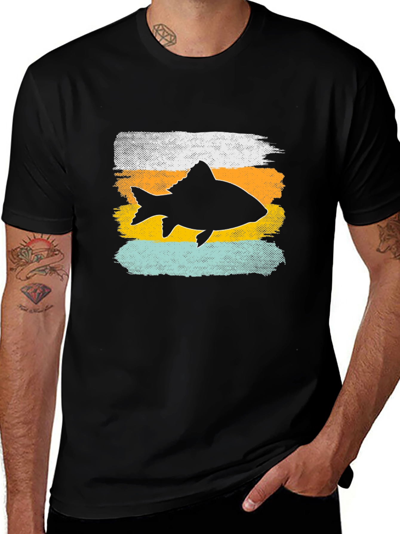 Retro Fish Graphic Tee - Unique Design