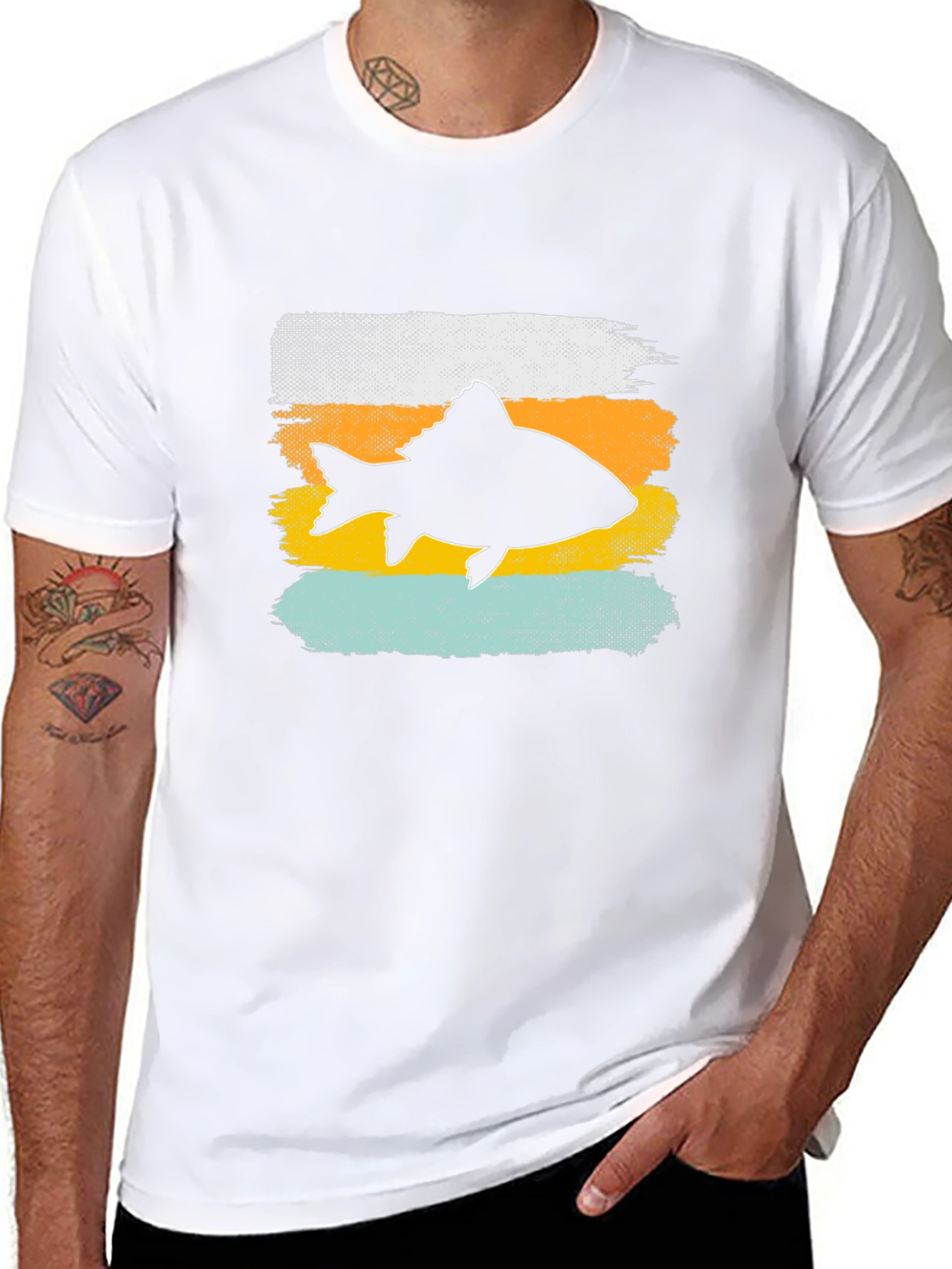Retro Fish Graphic Tee - Unique Design
