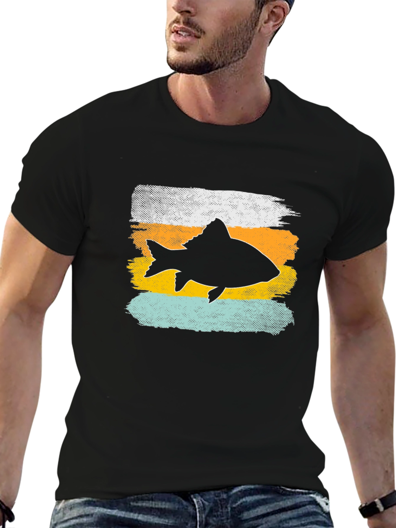 Retro Fish Graphic Tee - Unique Design