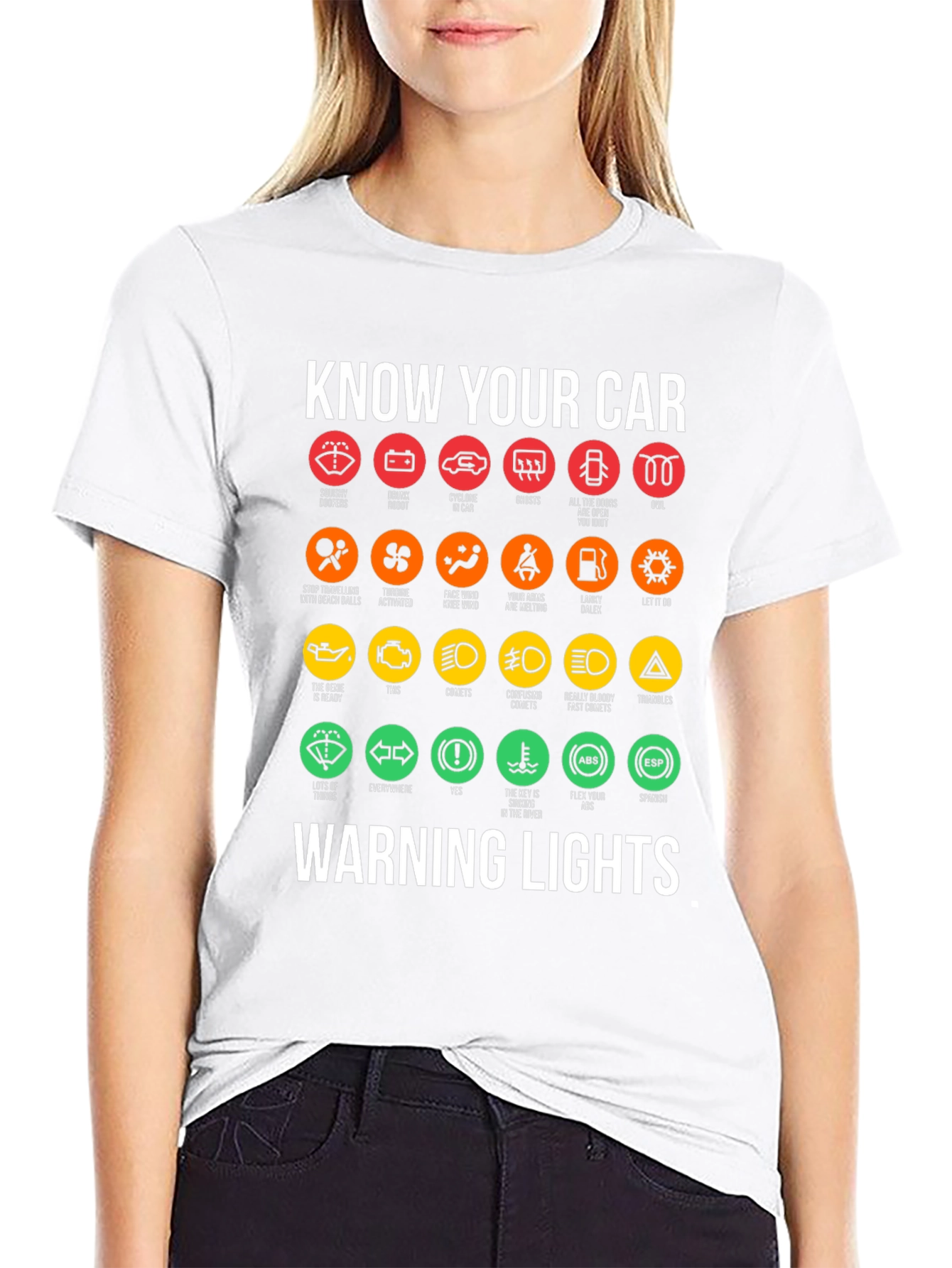 Know Your Car Warning Lights T-Shirt