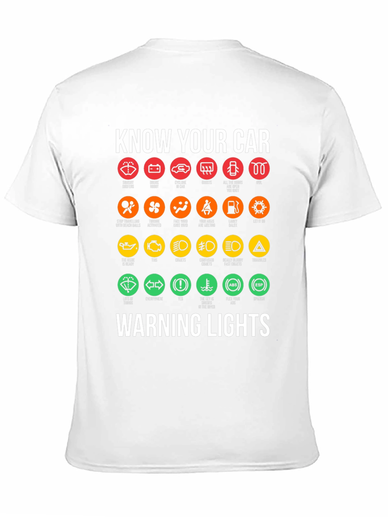 Know Your Car Warning Lights T-Shirt