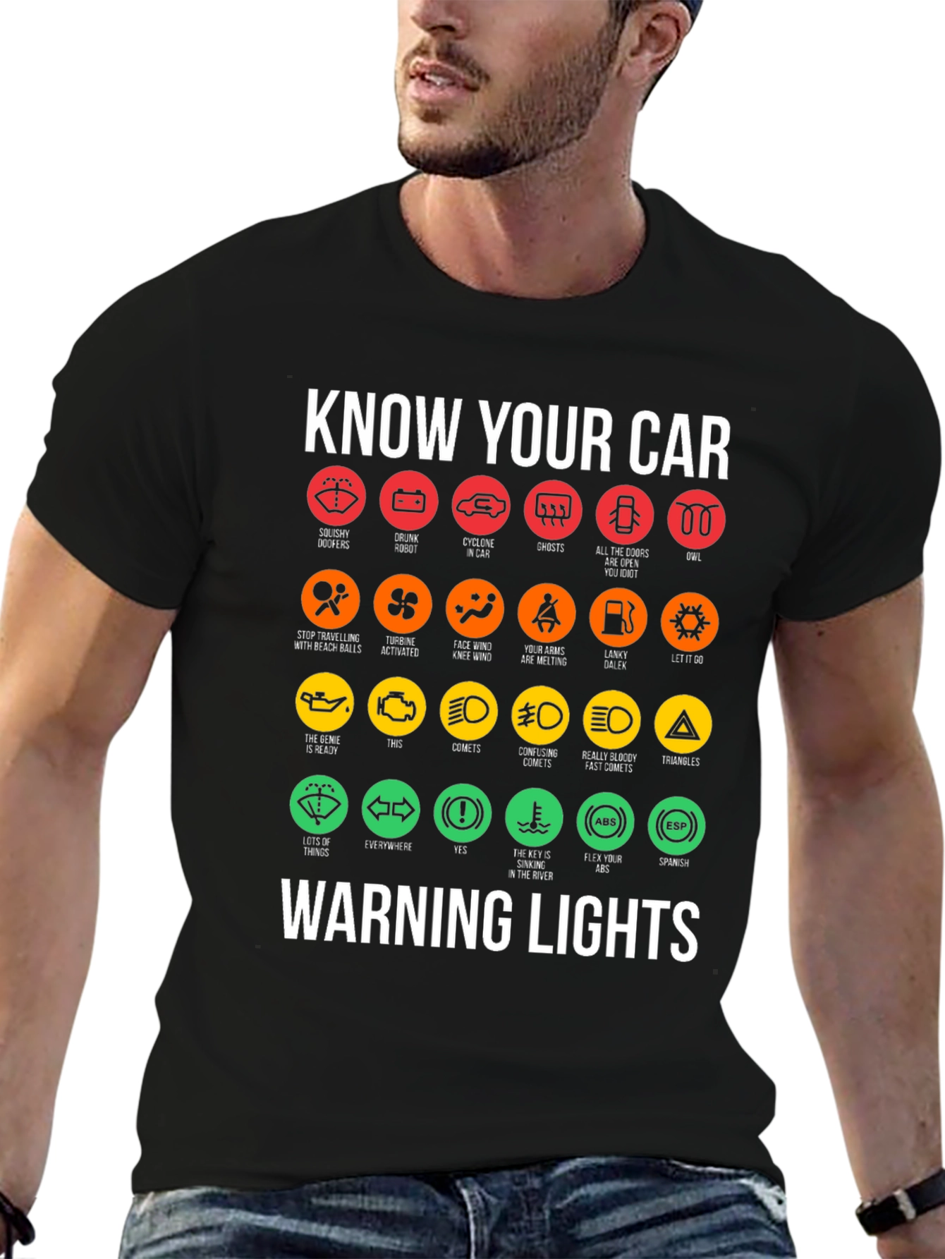 Know Your Car Warning Lights T-Shirt