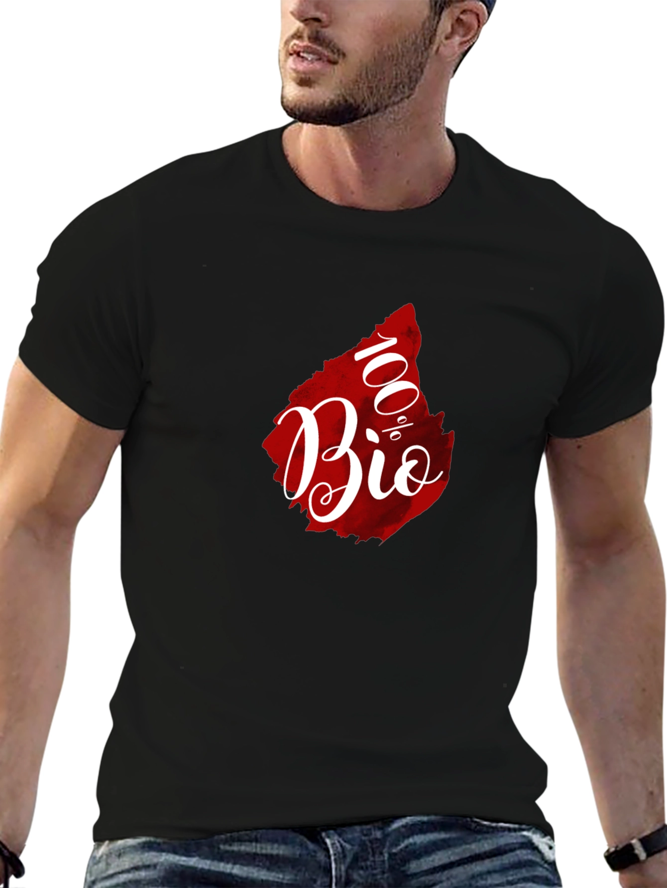 100% Bio Graphic Tee - Organic Lifestyle Shirt