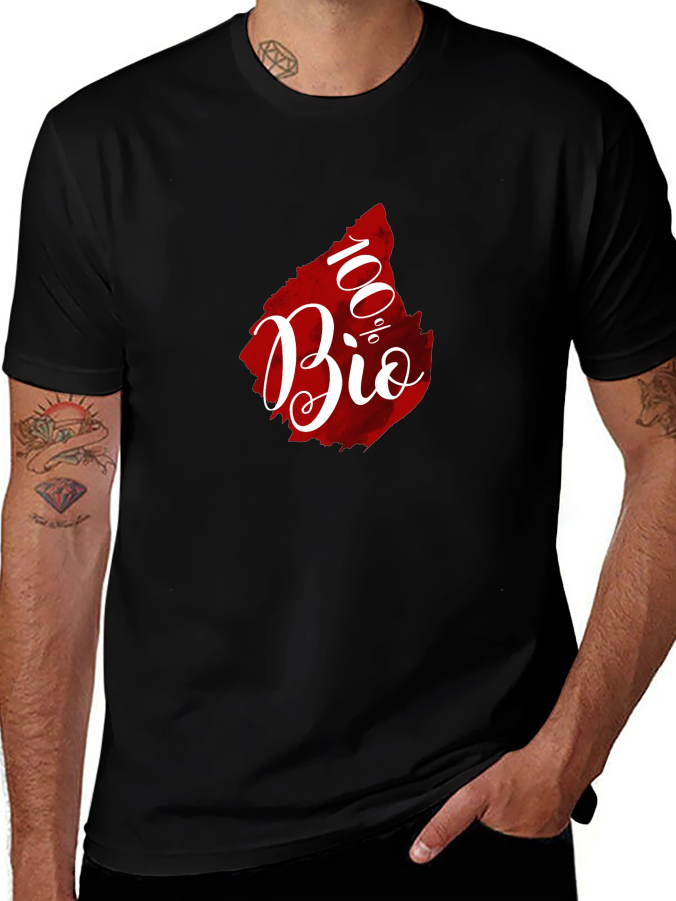 100% Bio Graphic Tee - Organic Lifestyle Shirt