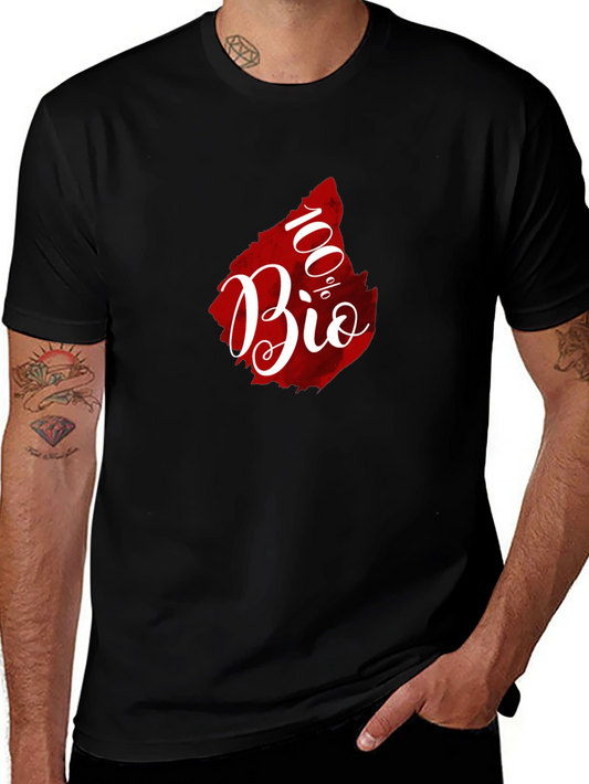 100% Bio Graphic Tee - Organic Lifestyle Shirt