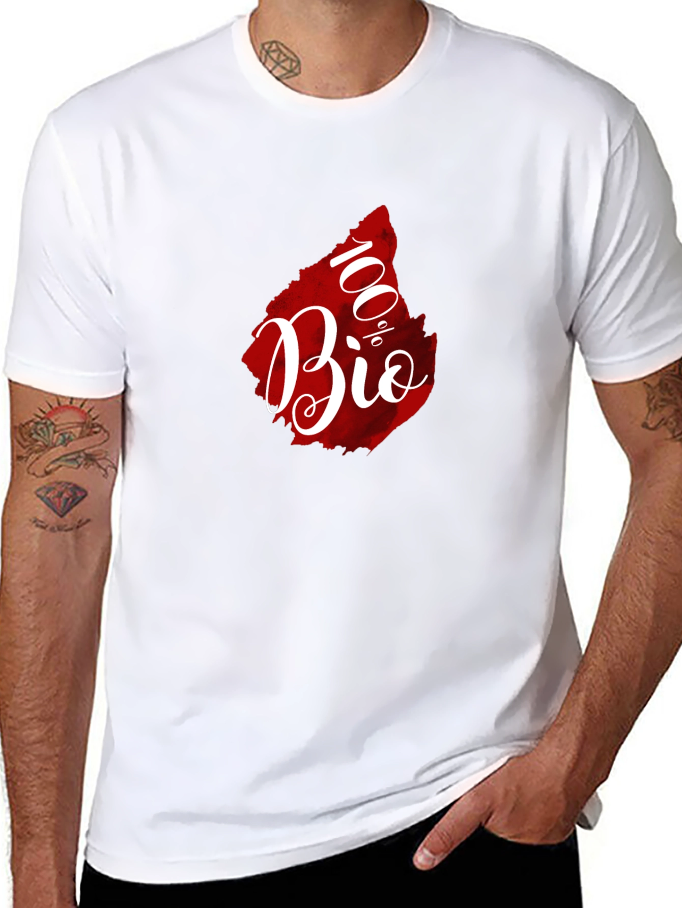 100% Bio Graphic Tee - Organic Lifestyle Shirt